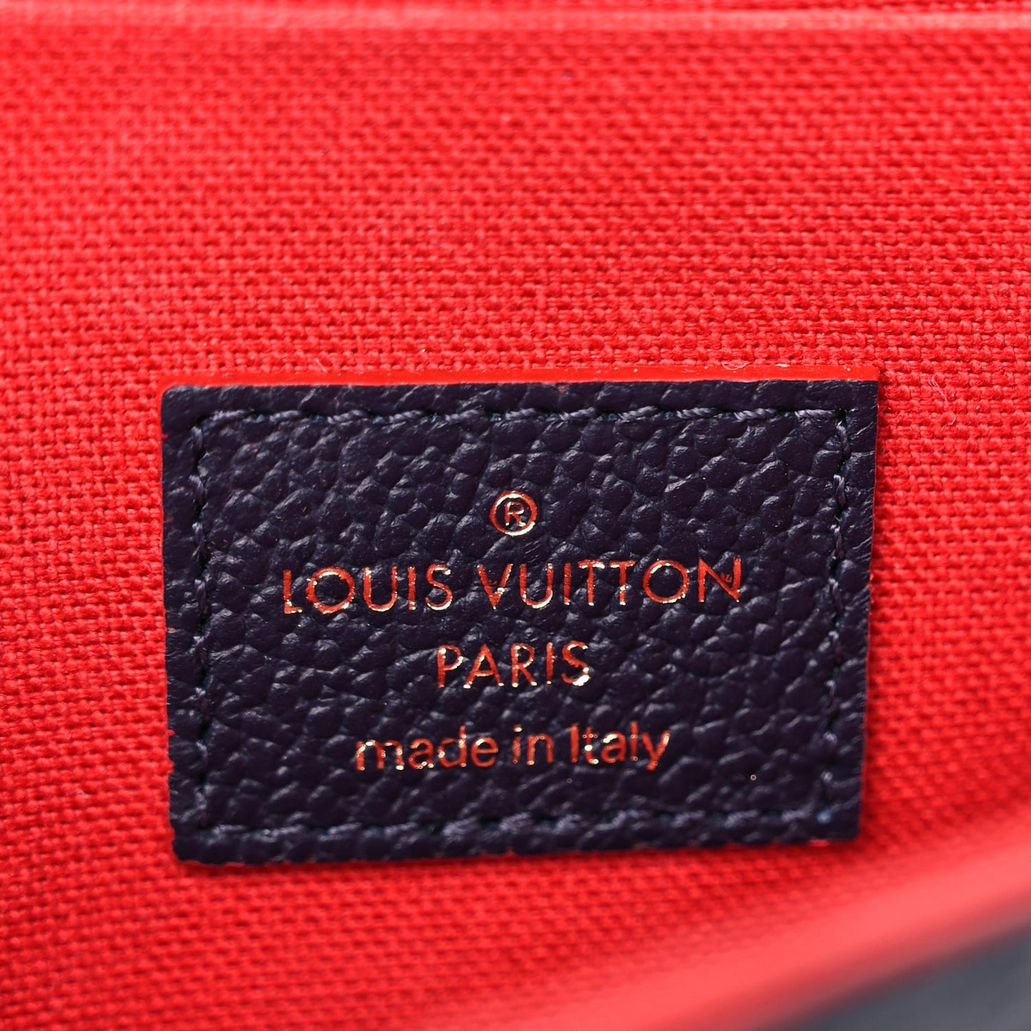 Louis Vuitton Empreinte Pochette Felicie Chain Wallet Marine Rouge