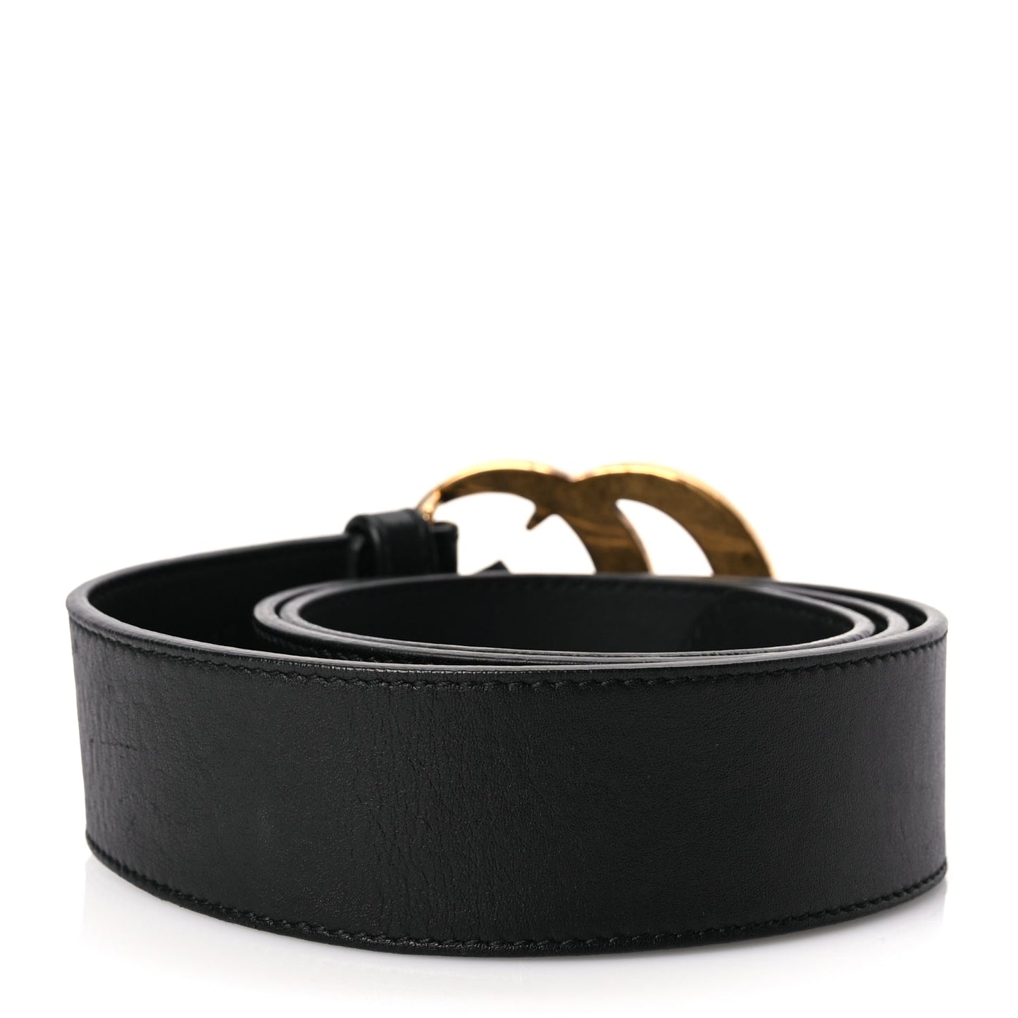 Gucci Calfskin Double G 40mm Belt 80 32 Black