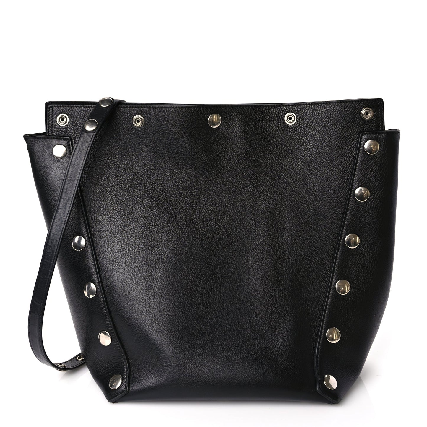 Mulberry Calfskin Studded Camden Bucket Black