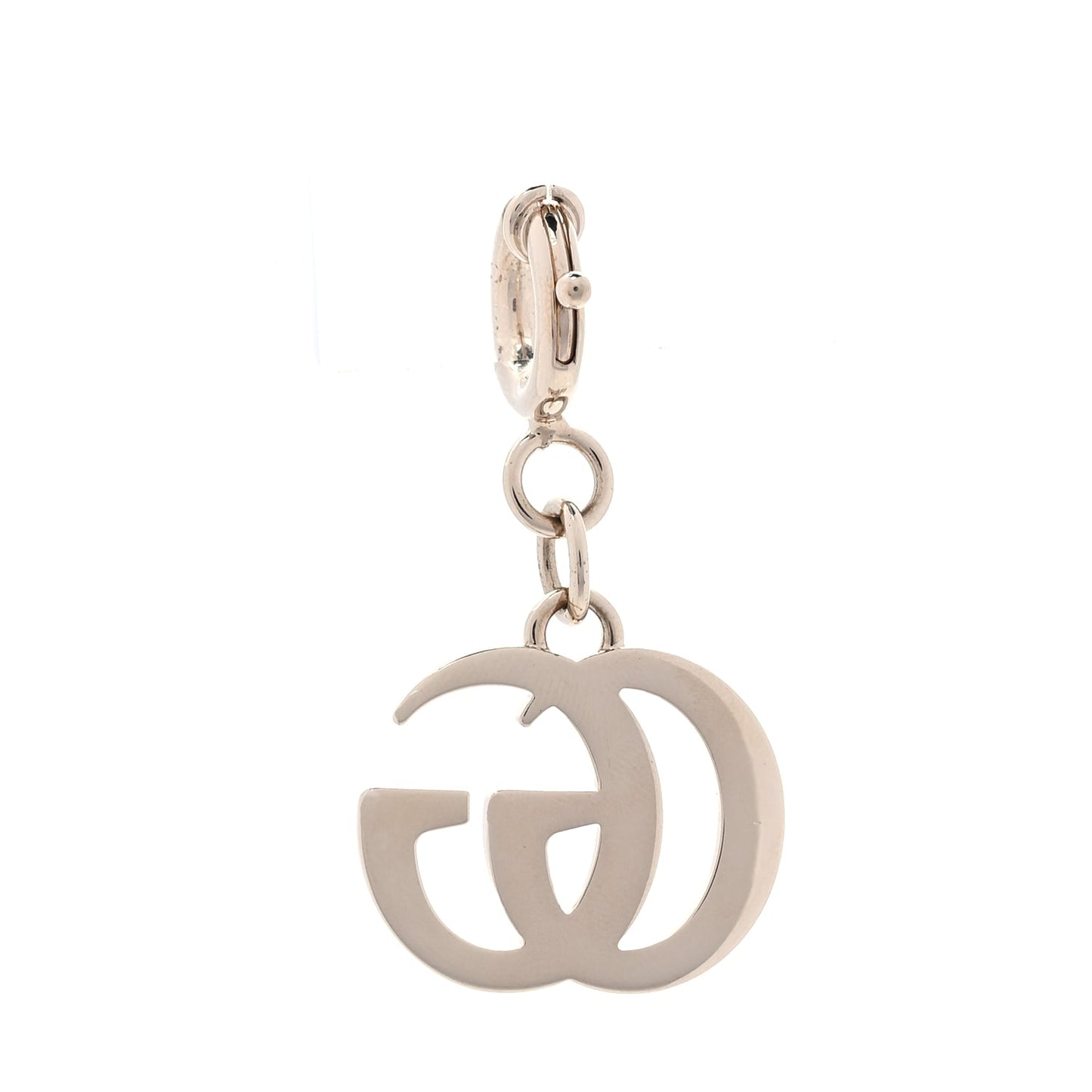 Gucci Metal Enamel Interlocking GG Bag Charm Gold Rosso Ancora Red