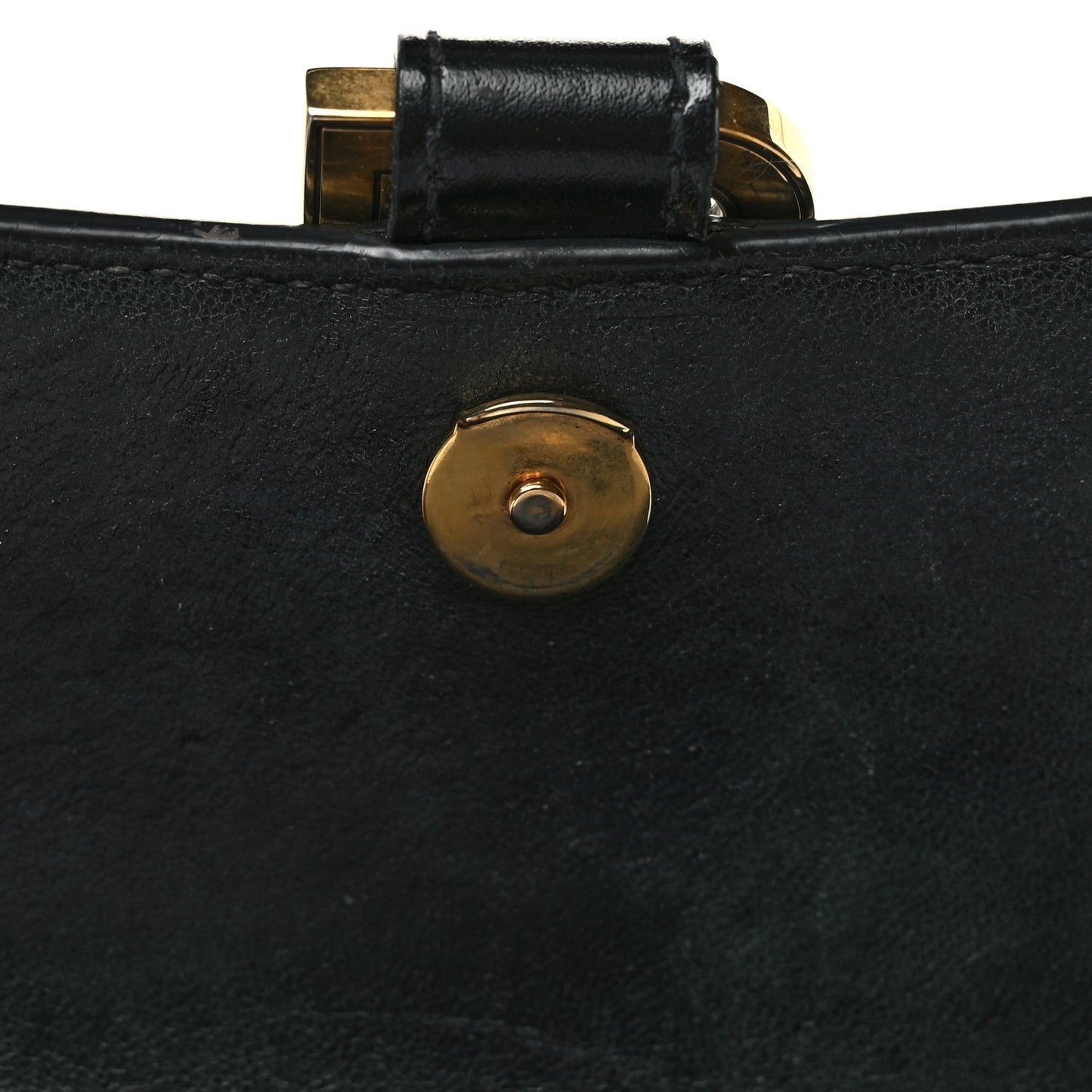 Balenciaga Shiny Box Calfskin Hourglass Top Handle Bag XS Black