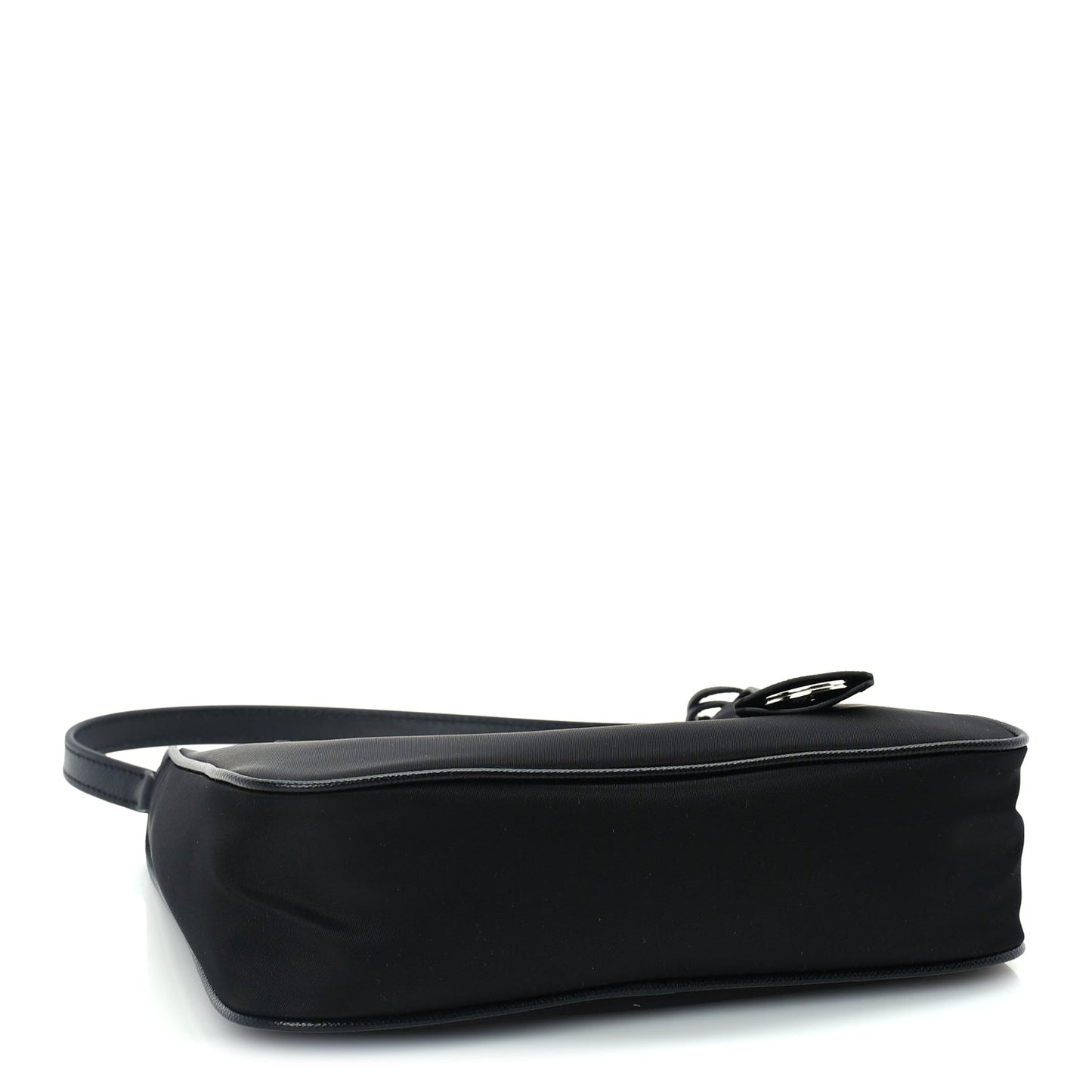 Prada Tessuto Nylon Saffiano Mini Re-Edition 2005 Bag Black