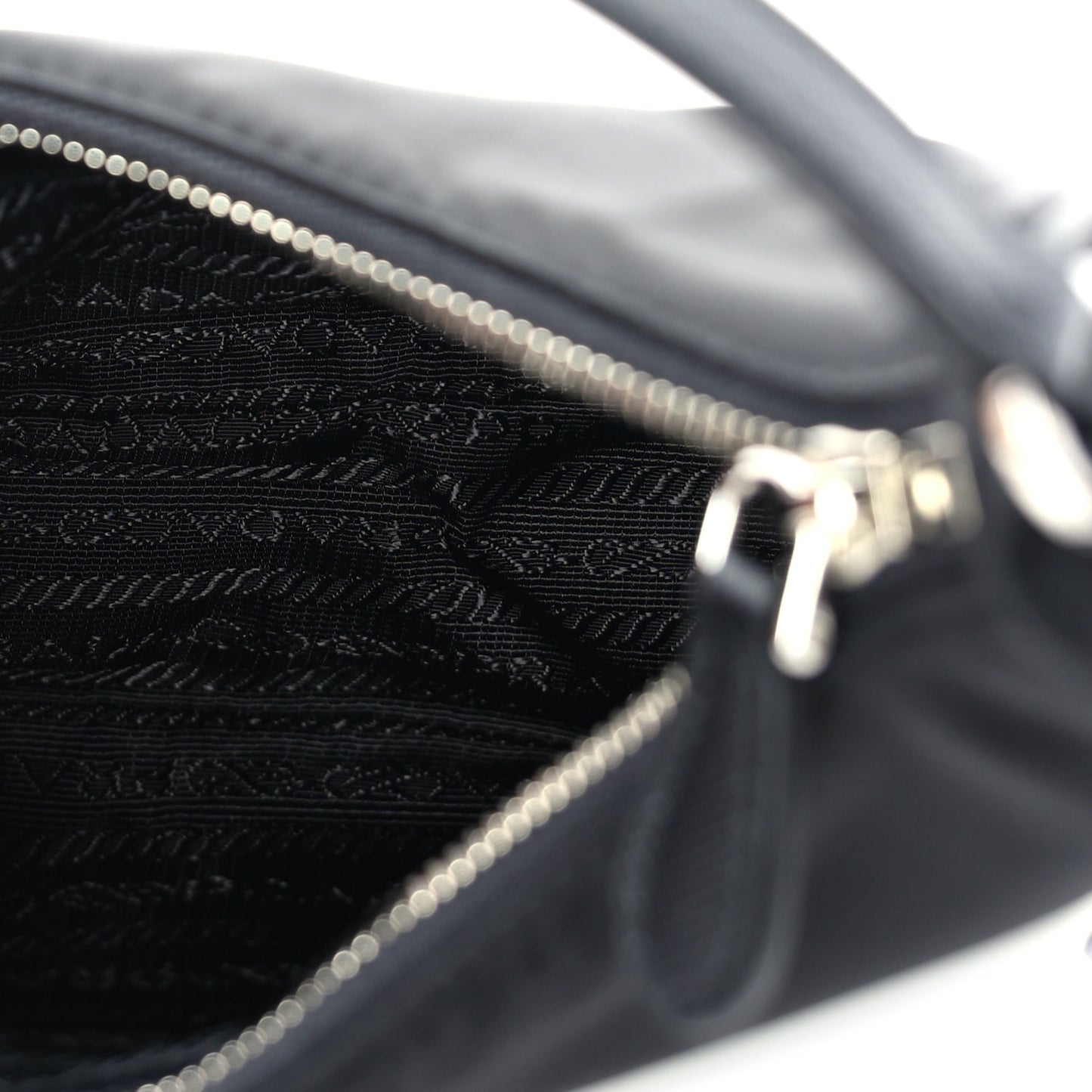 Prada Tessuto Nylon Saffiano Mini Re-Edition 2005 Bag Black