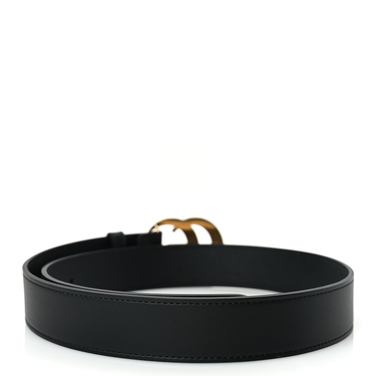 Gucci Calfskin Double G 30mm Belt 75 30  Black