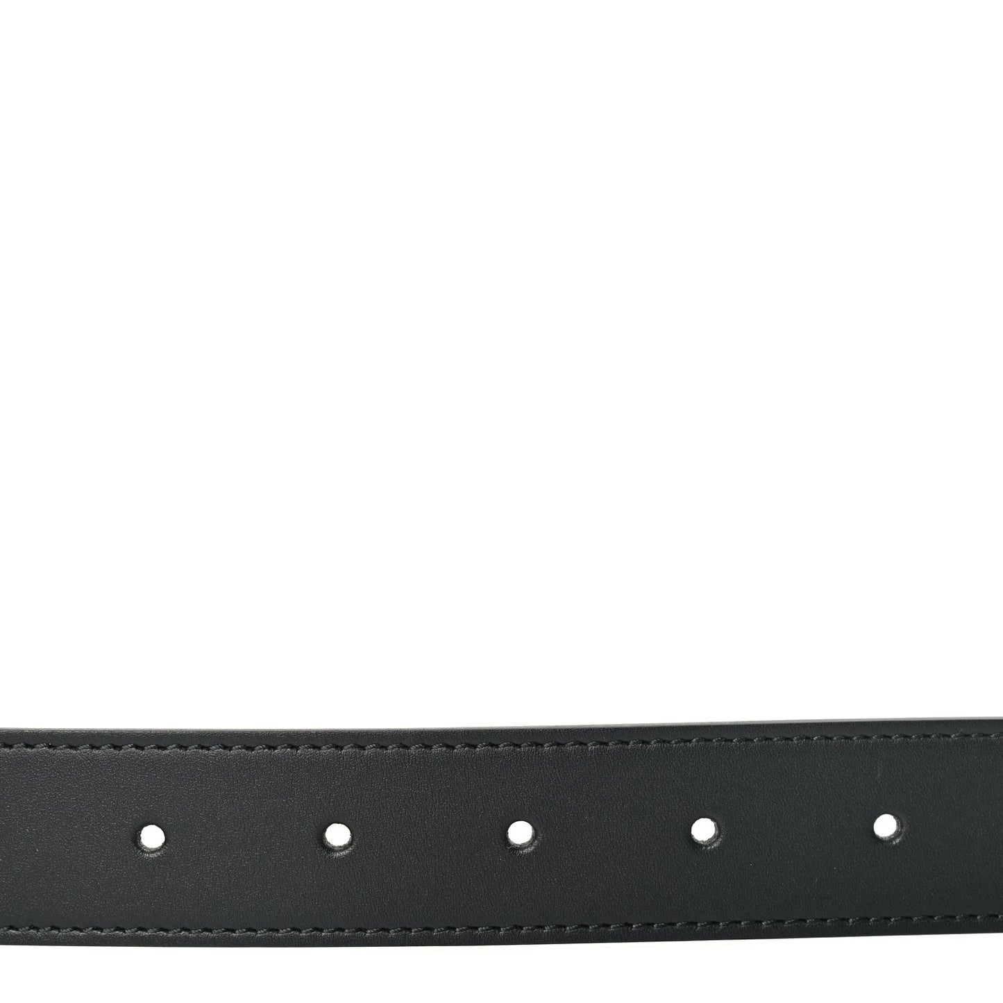 Gucci Calfskin Double G 30mm Belt 75 30  Black