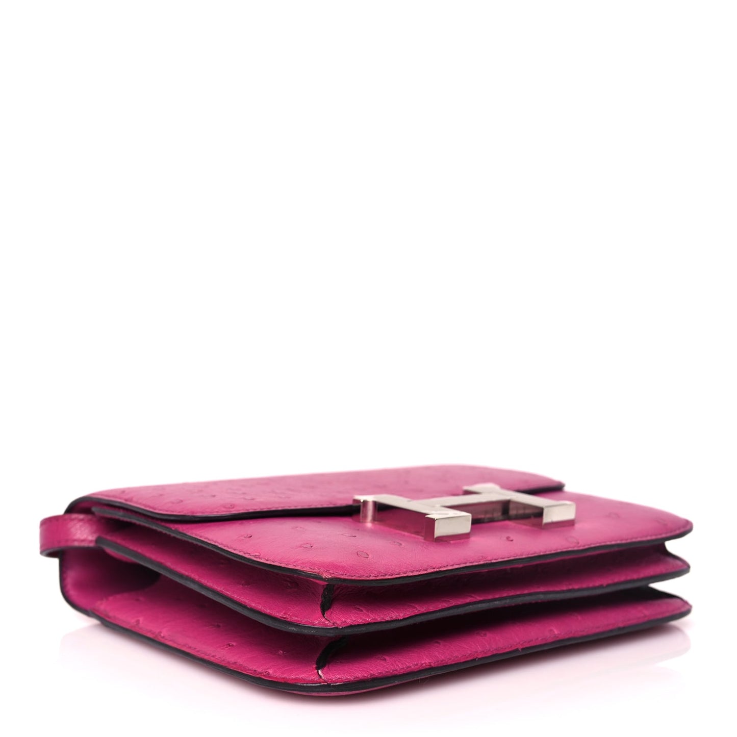 Hermes Ostrich Constance 18 Rose Pourpre