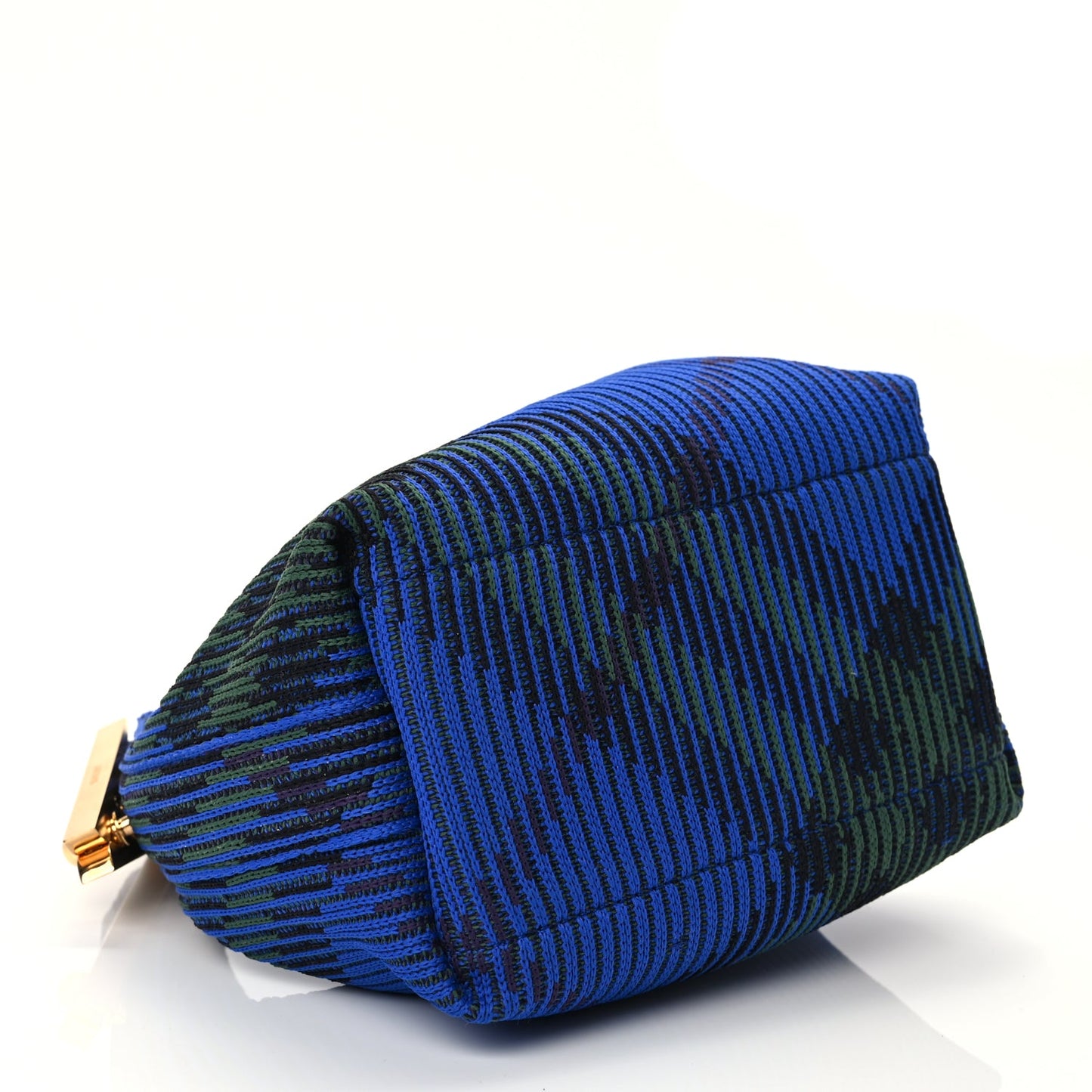 Burberry Canvas Knitted Check Mini Peg Duffle Bag Knight