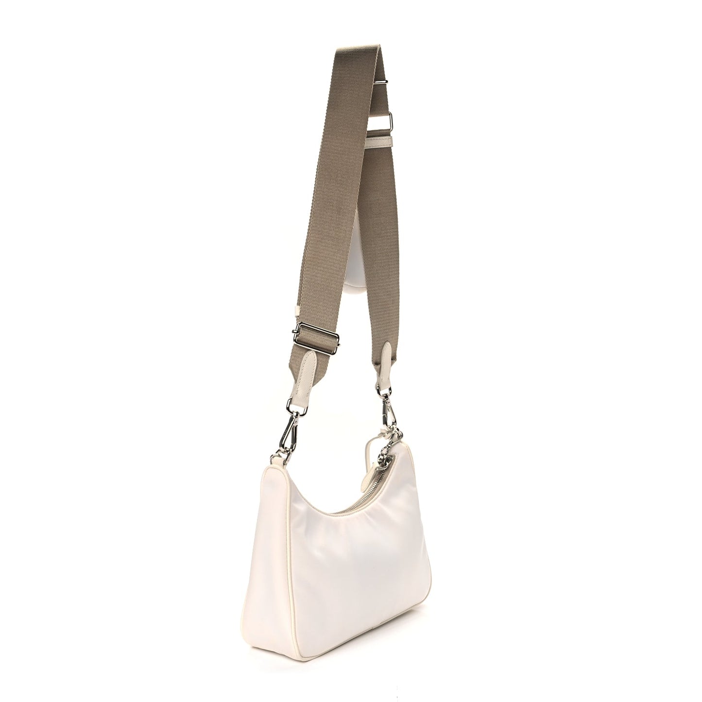 Prada Nylon Re-Edition 2005 Shoulder Bag White