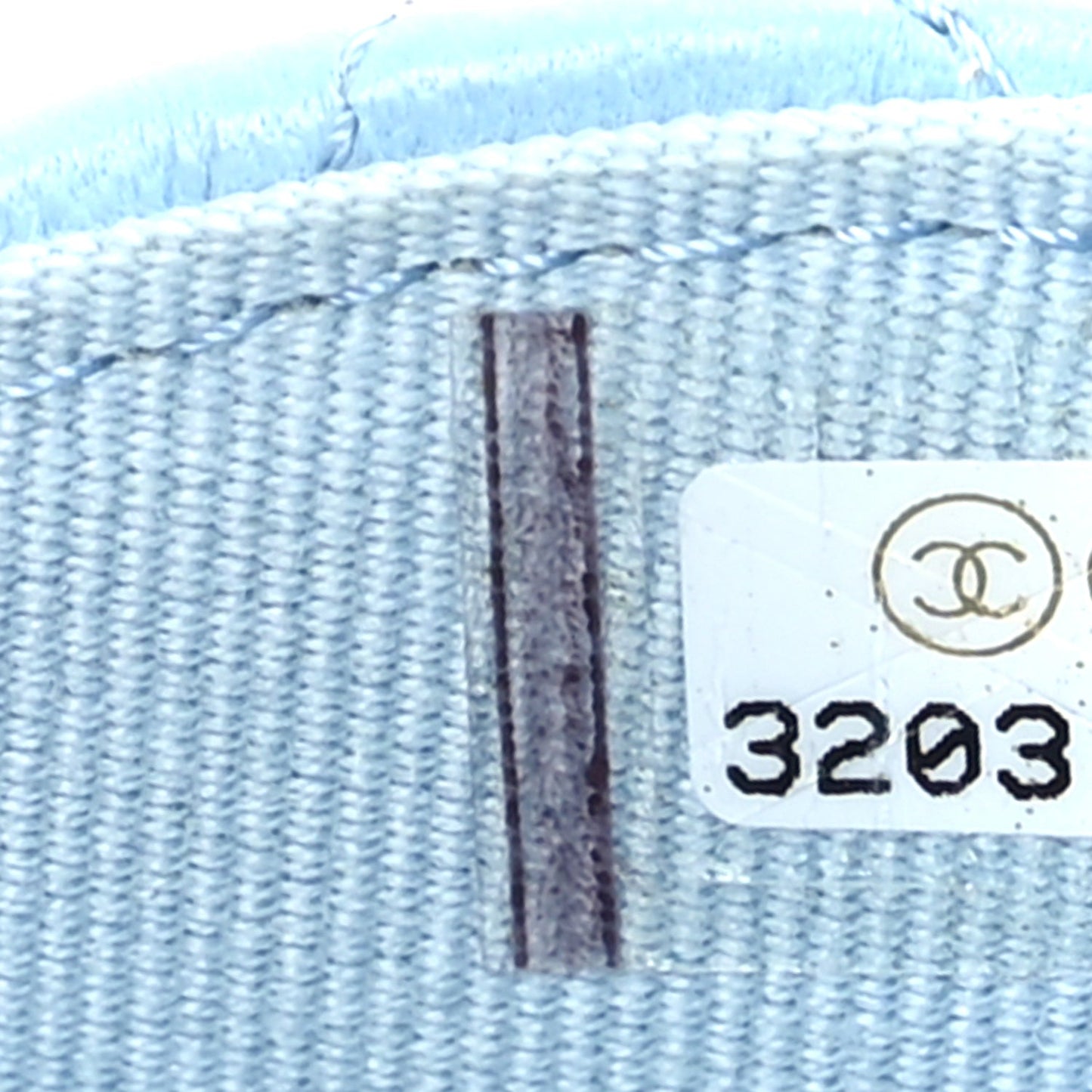 Chanel Lambskin Quilted CC Clutch With Chain Light Blue