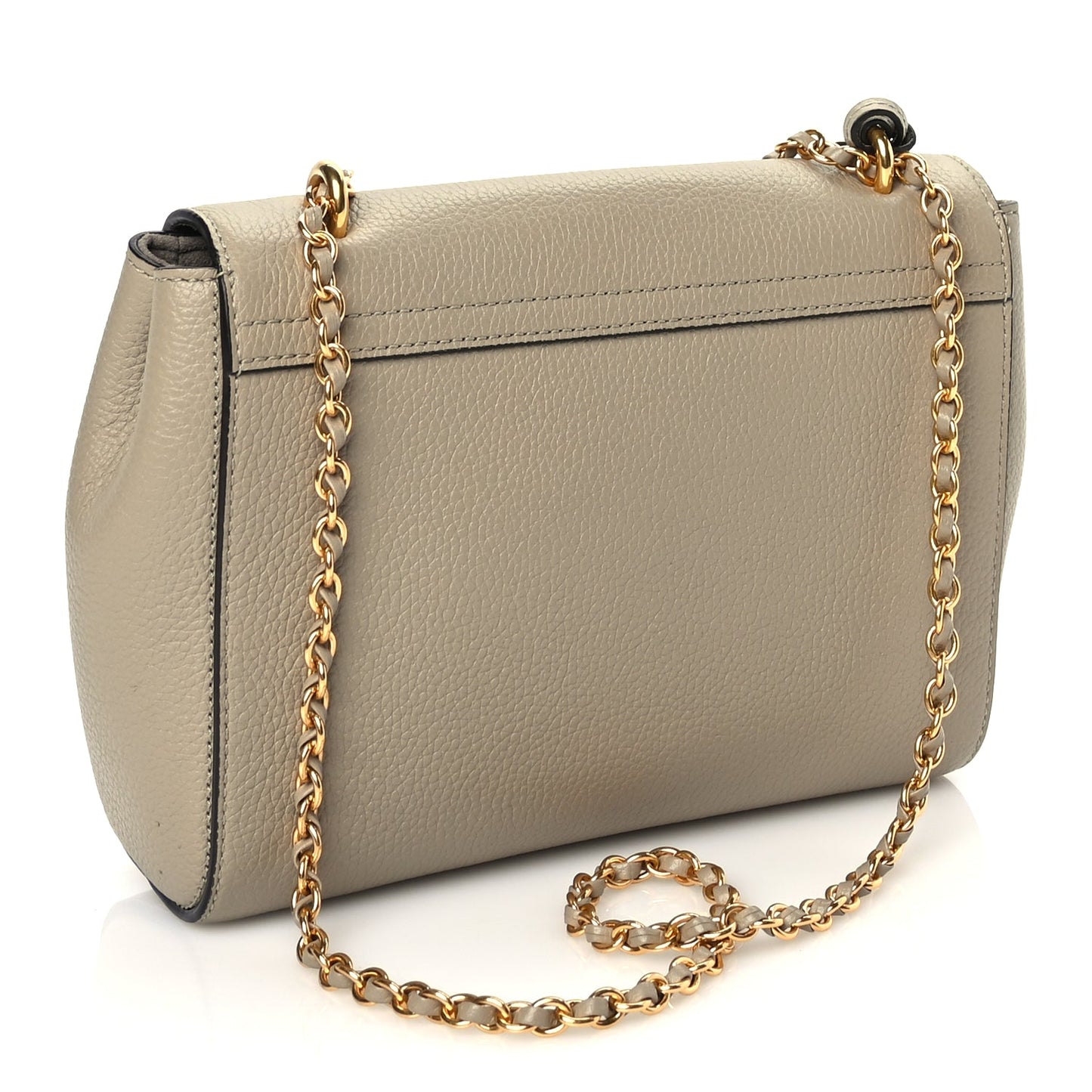 Mulberry Small Classic Grain Calfskin Small Lily Flap Solid Grey Solid Grey