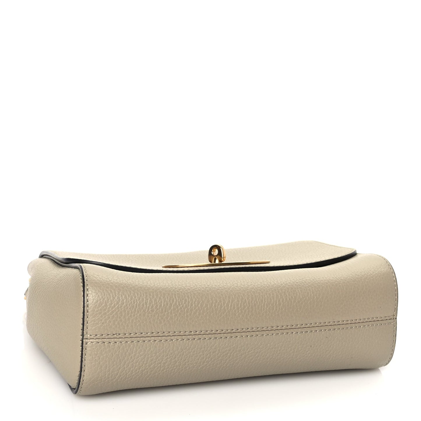 Mulberry Small Classic Grain Calfskin Small Lily Flap Solid Grey Solid Grey