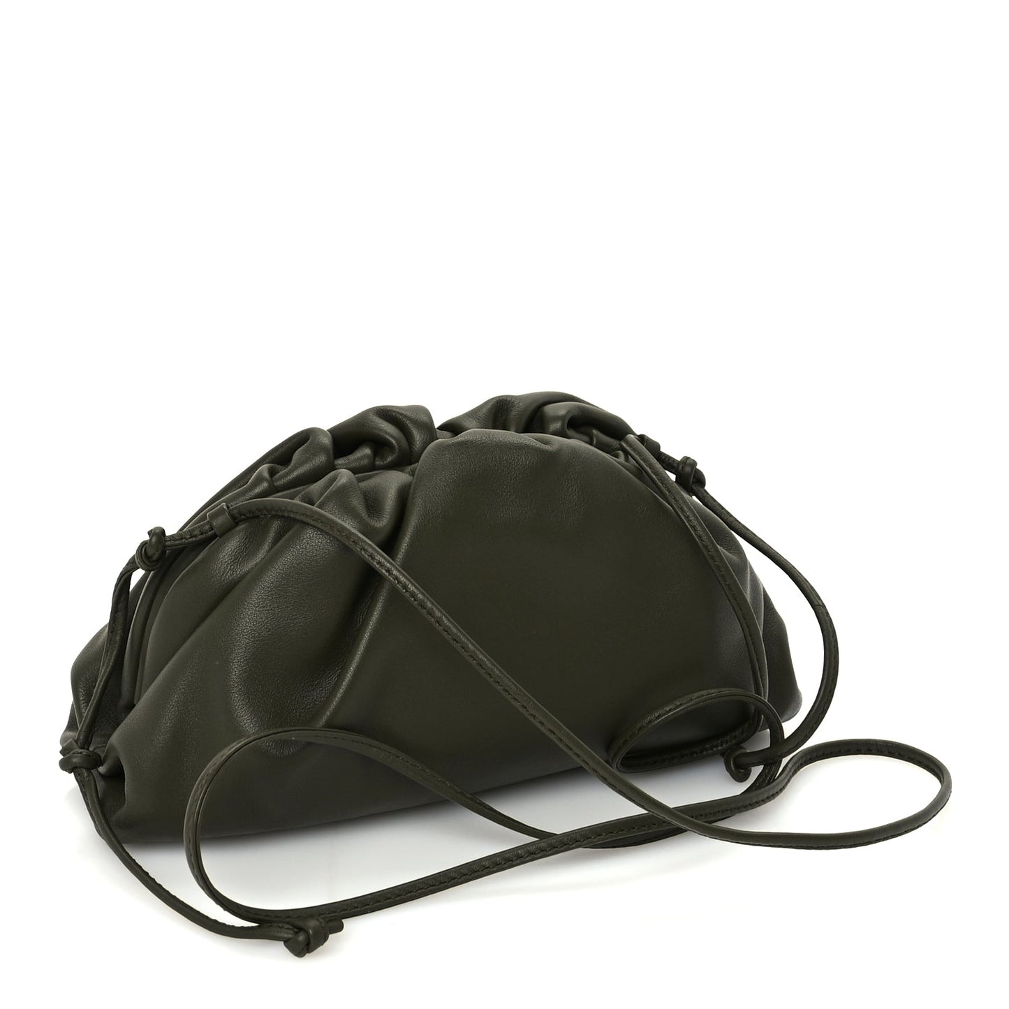 Bottega Veneta Butter Calfskin The Mini Pouch Kaki Fondente