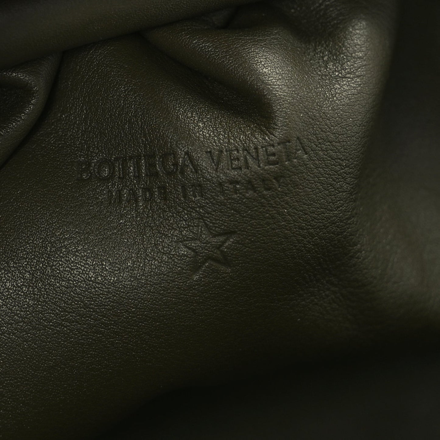 Bottega Veneta Butter Calfskin The Mini Pouch Kaki Fondente