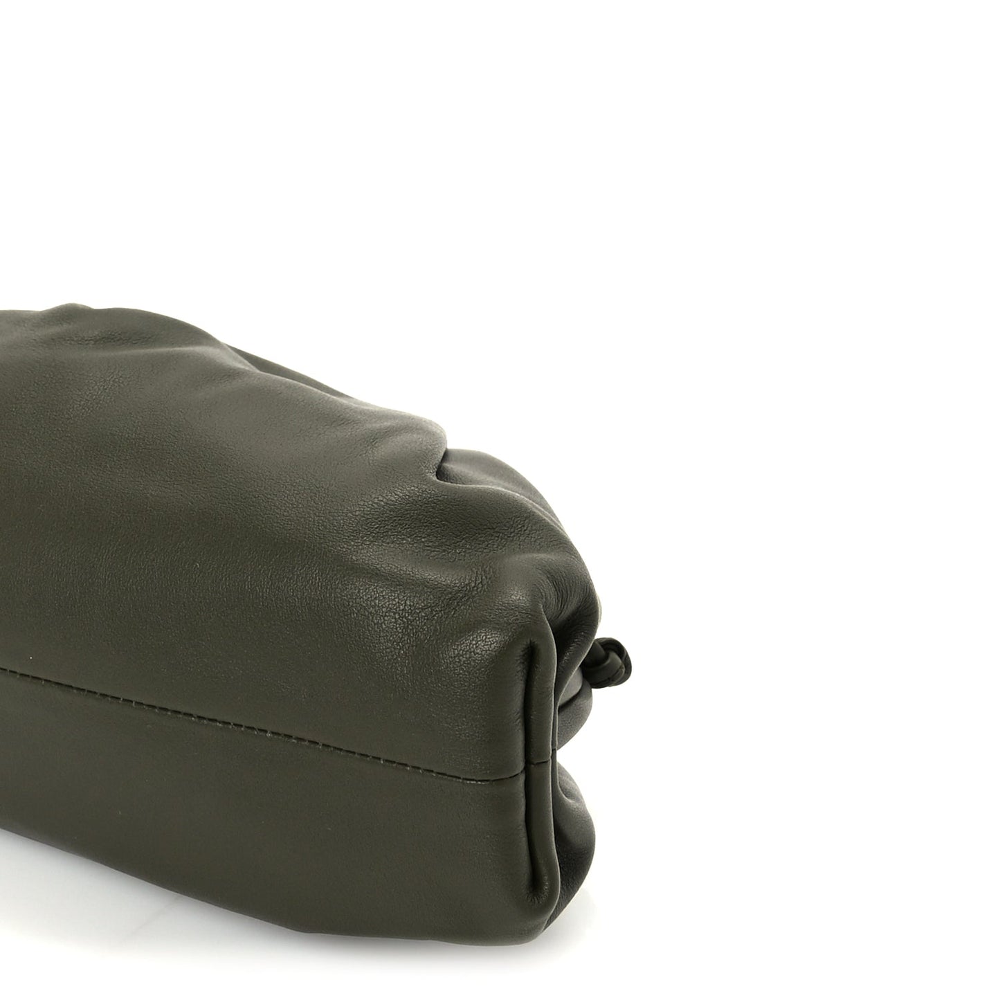 Bottega Veneta Butter Calfskin The Mini Pouch Kaki Fondente
