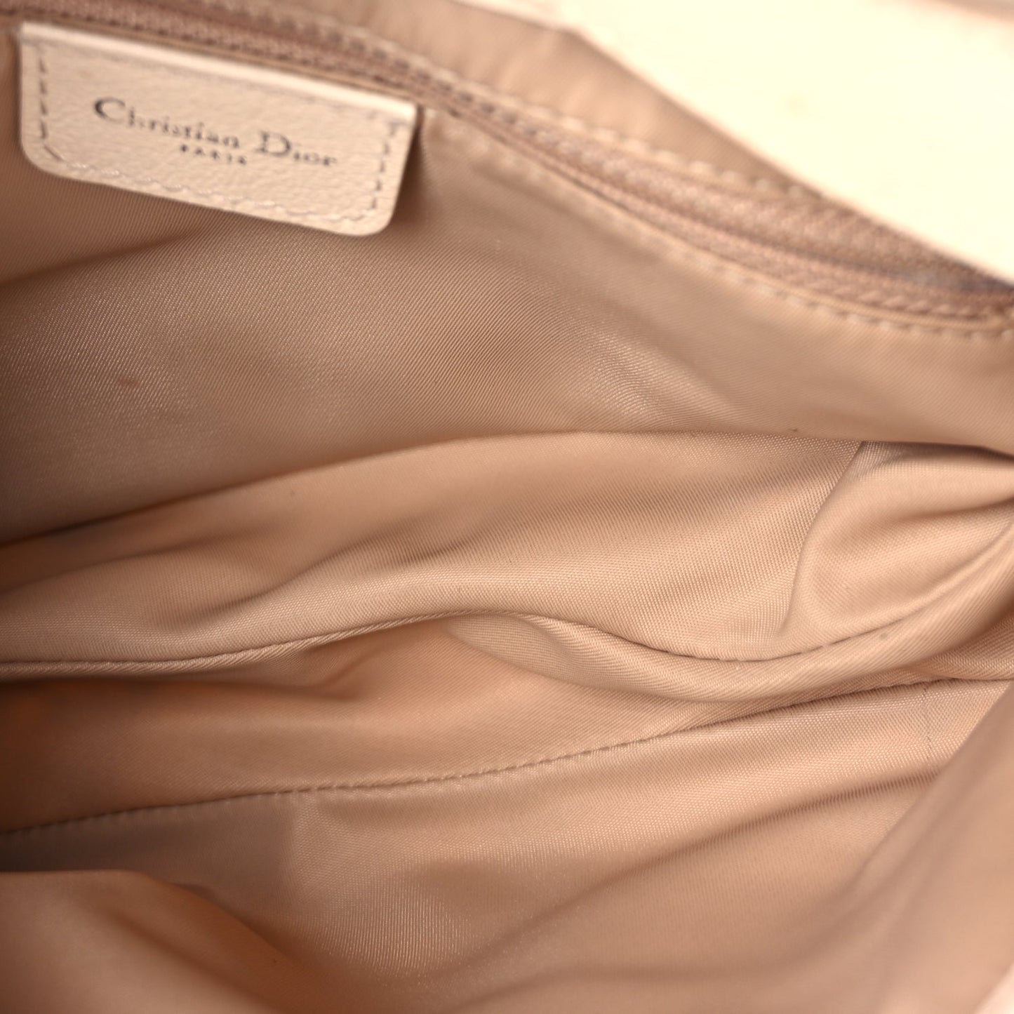 Christian Dior Monogram Vintage Flowers Saddle Bag  Beige