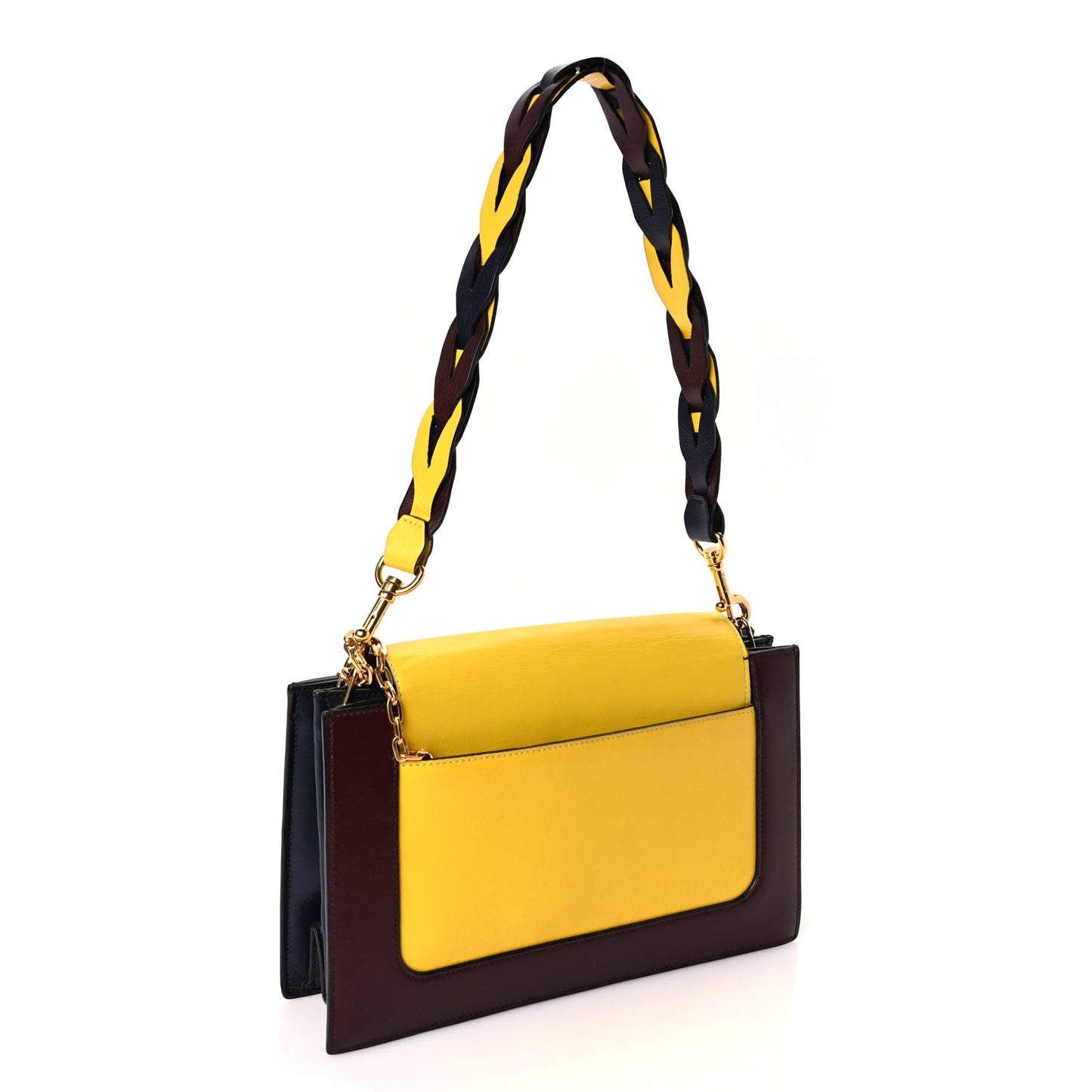 Mulberry Smooth Calfskin Pembroke Shoulder Bag Burgundy Lemon Midnight