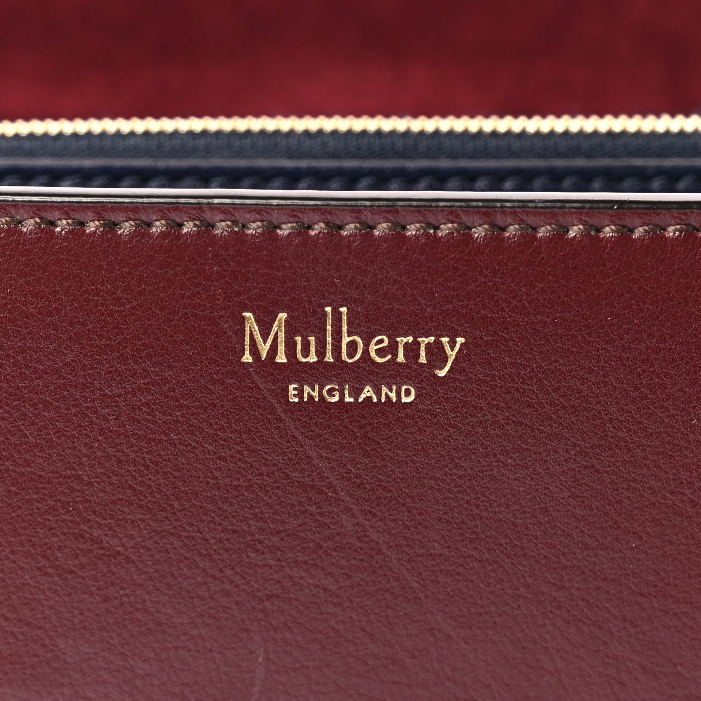 Mulberry Smooth Calfskin Pembroke Shoulder Bag Burgundy Lemon Midnight