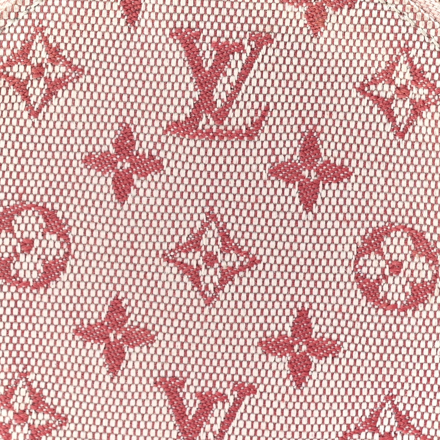 Louis Vuitton Mini Lin Croisette Round Coin Purse  Cherry