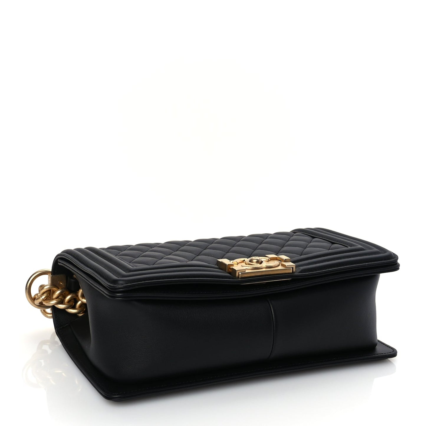 Chanel Calfskin Quilted Medium Boy Flap Black