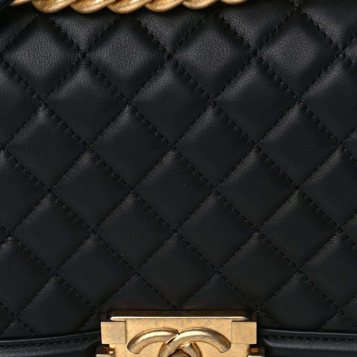 Chanel Calfskin Quilted Medium Boy Flap Black