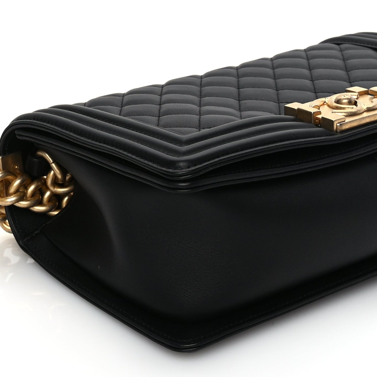 Chanel Calfskin Quilted Medium Boy Flap Black