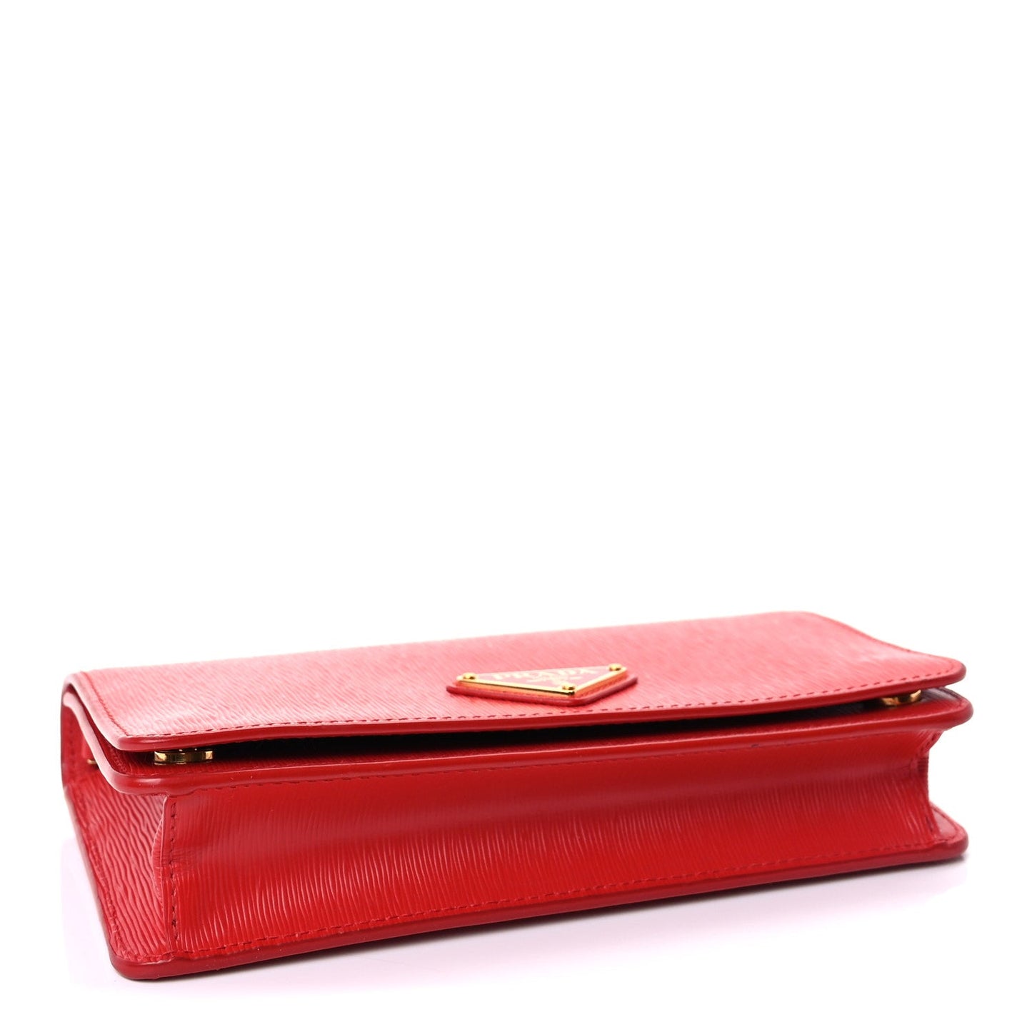 Prada Vitello Move Triangle Logo Mini Crossbody Bag  Lacca