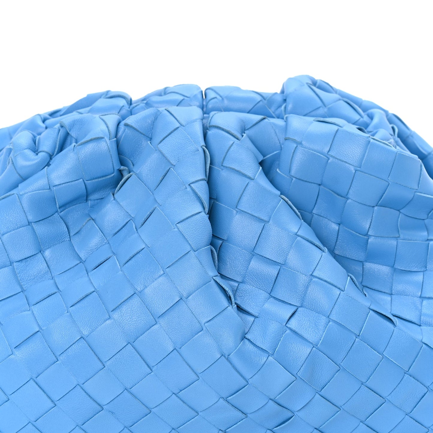 Bottega Veneta Nappa Maxi Intrecciato The Pouch Oversized Clutch  Swimming Pool
