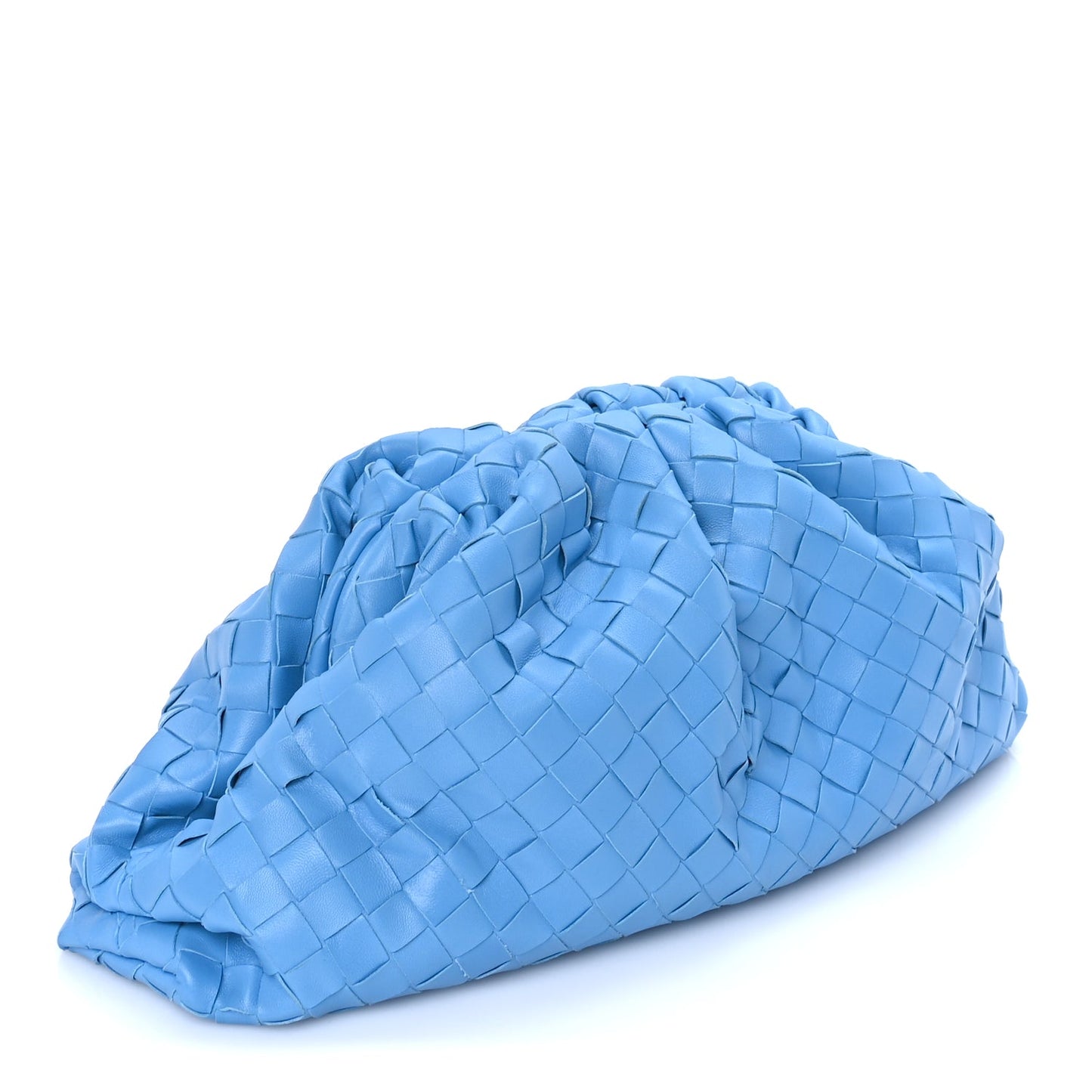 Bottega Veneta Nappa Maxi Intrecciato The Pouch Oversized Clutch  Swimming Pool
