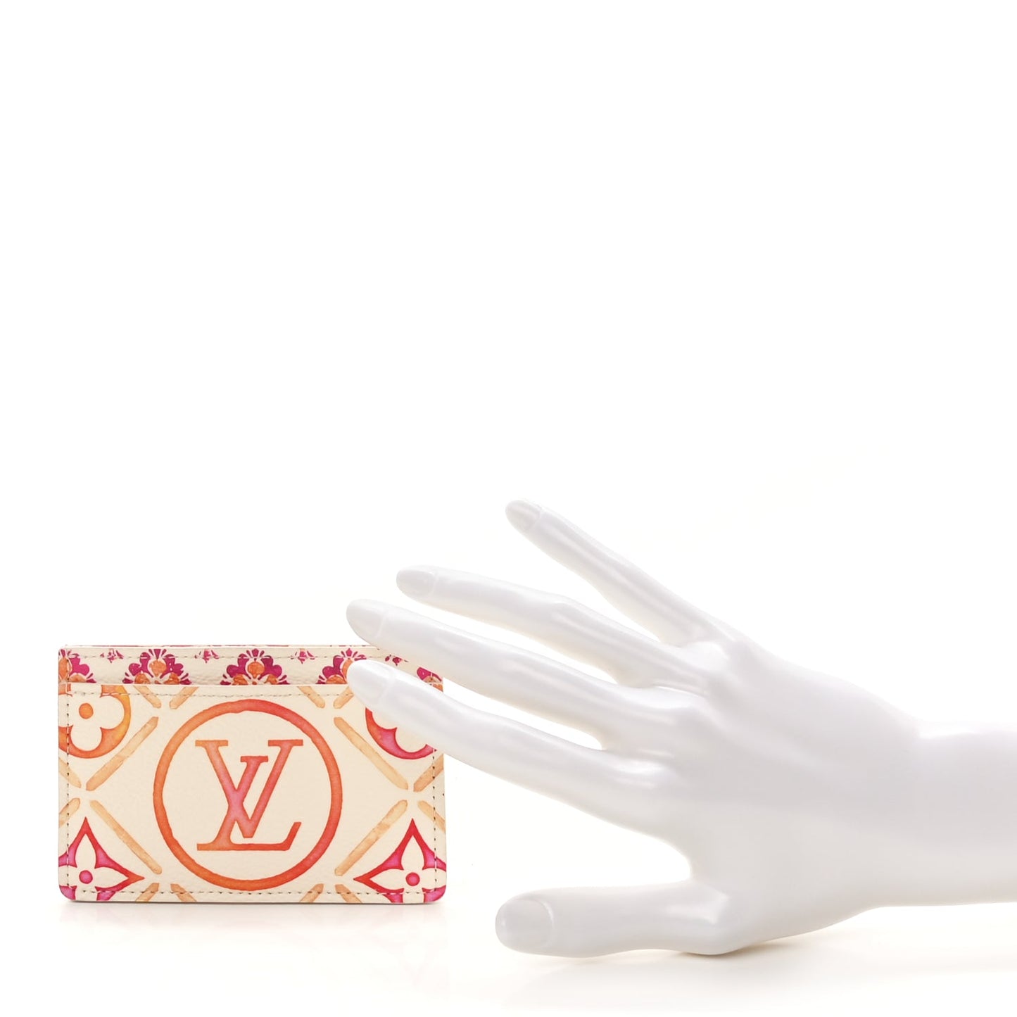 Louis Vuitton Monogram Tiles By The Pool Card Holder Coral Coral