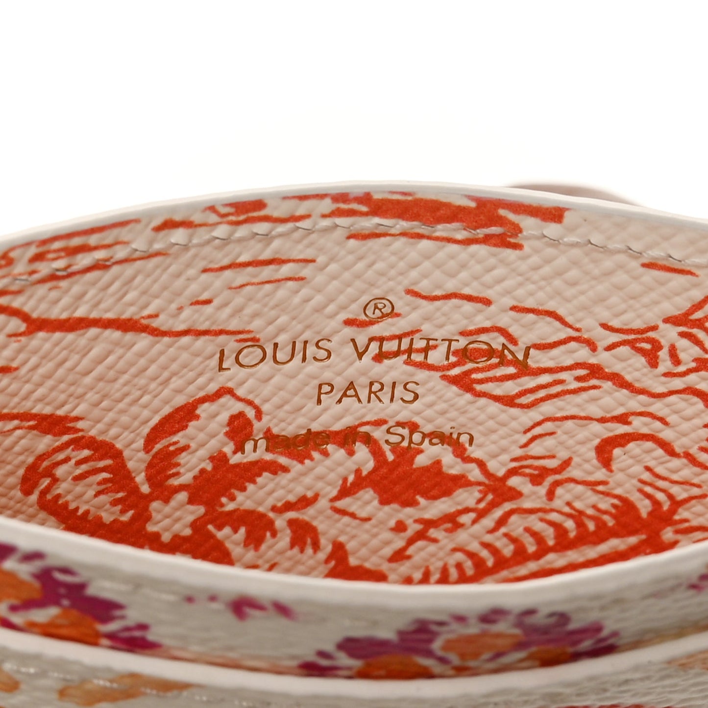 Louis Vuitton Monogram Tiles By The Pool Card Holder Coral Coral