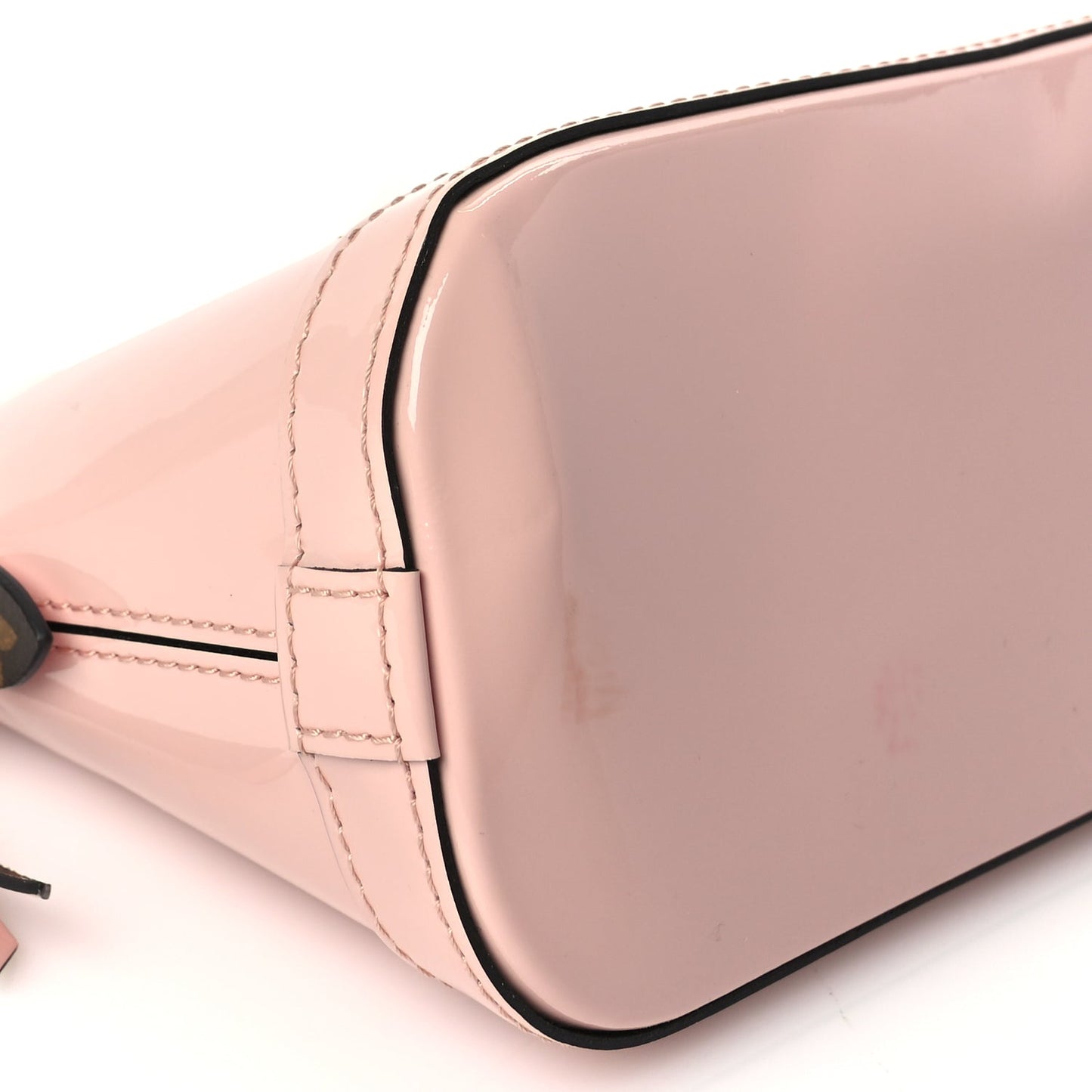 Louis Vuitton Vernis Monogram Alma Mini  Rose Ballerine