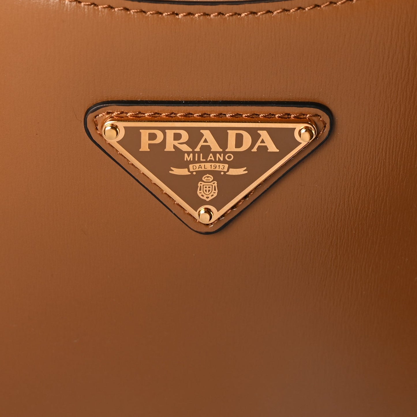 Prada Spazzolato Cleo Adjustable Strap Shoulder Bag Cannella