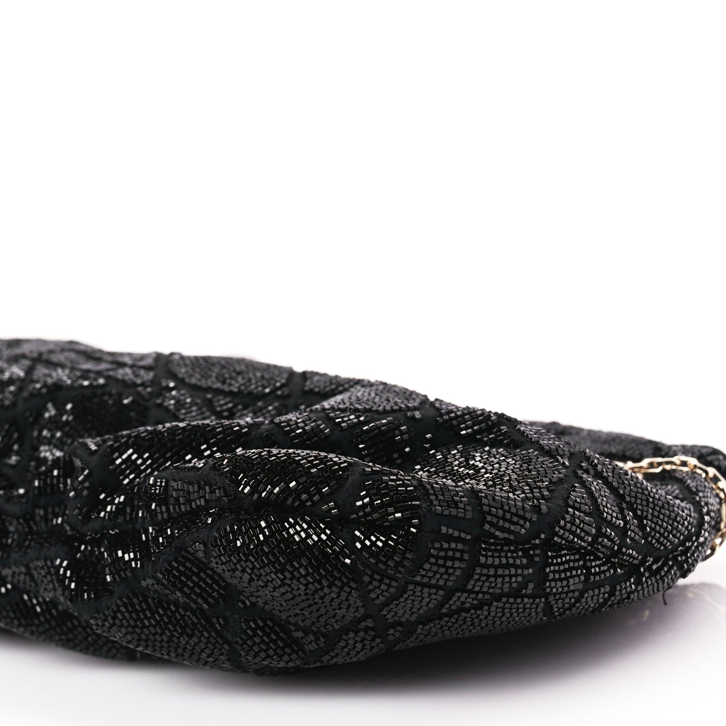 Christian Dior Embroidered Beaded Dream Bucket Bag  Black