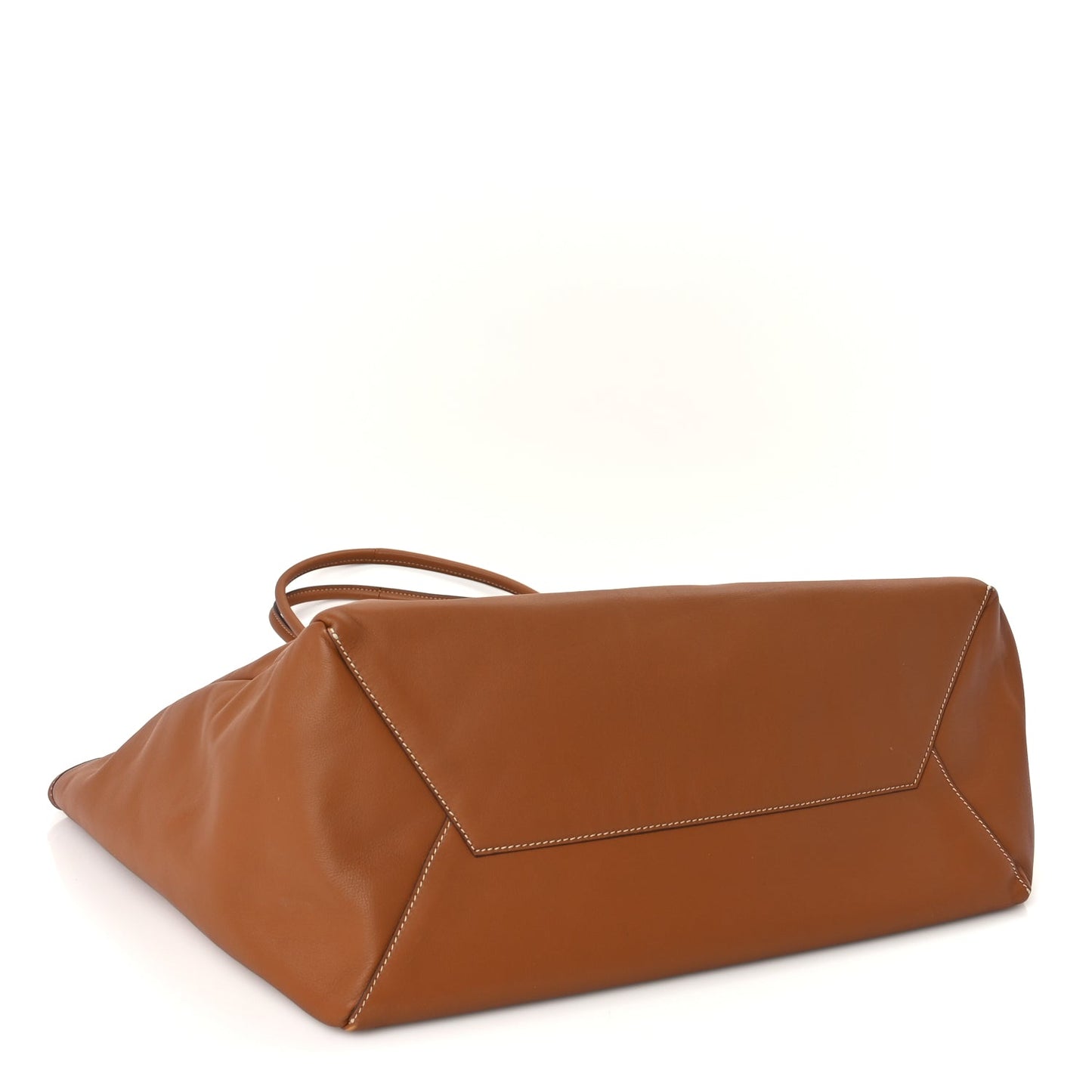 Miu Miu Nappa Large Ivy Tote Bag Cognac