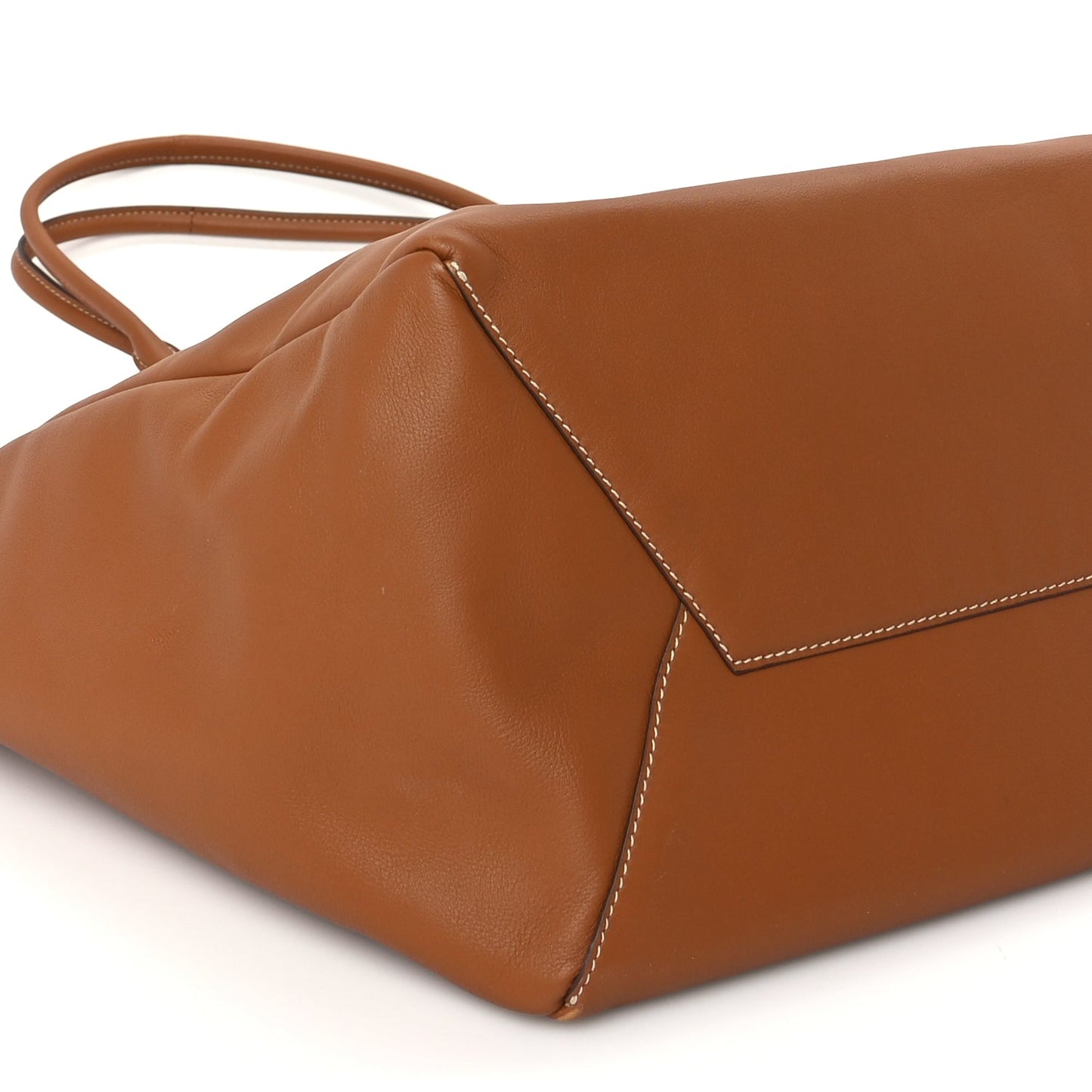Miu Miu Nappa Large Ivy Tote Bag Cognac