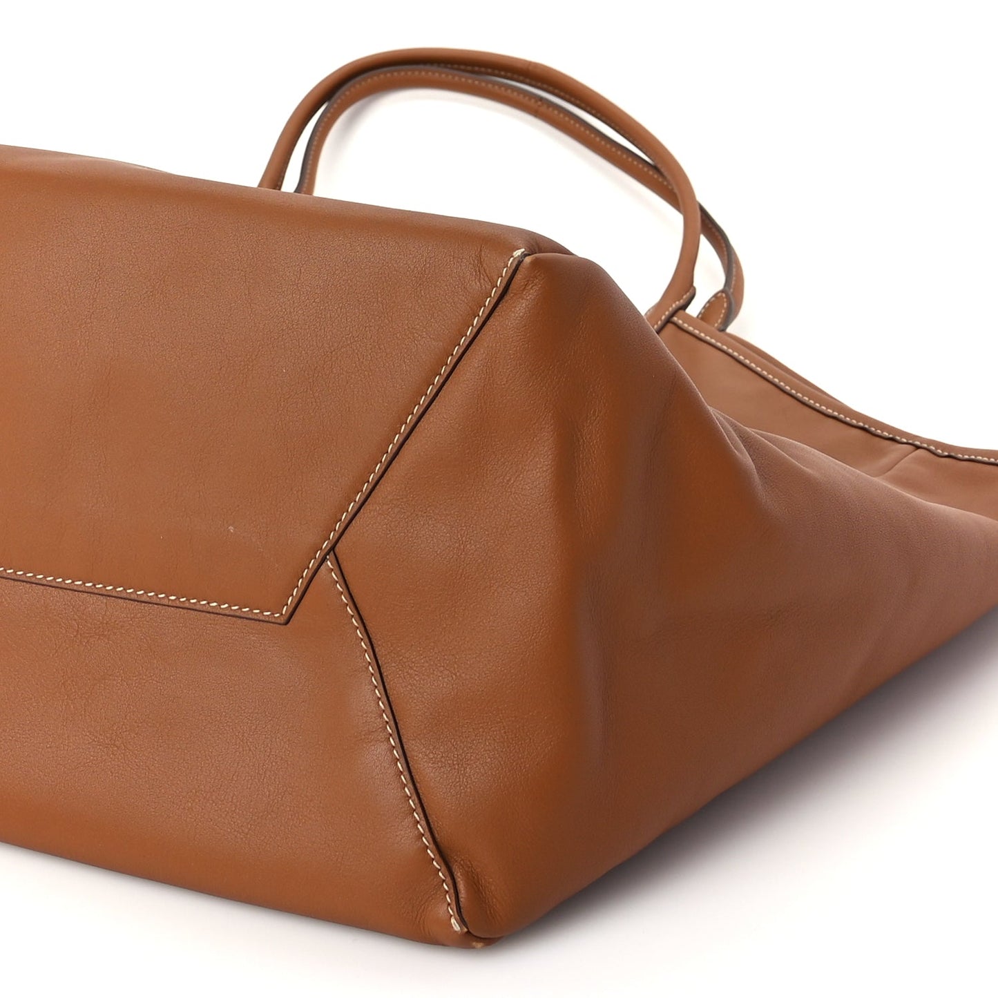 Miu Miu Nappa Large Ivy Tote Bag Cognac