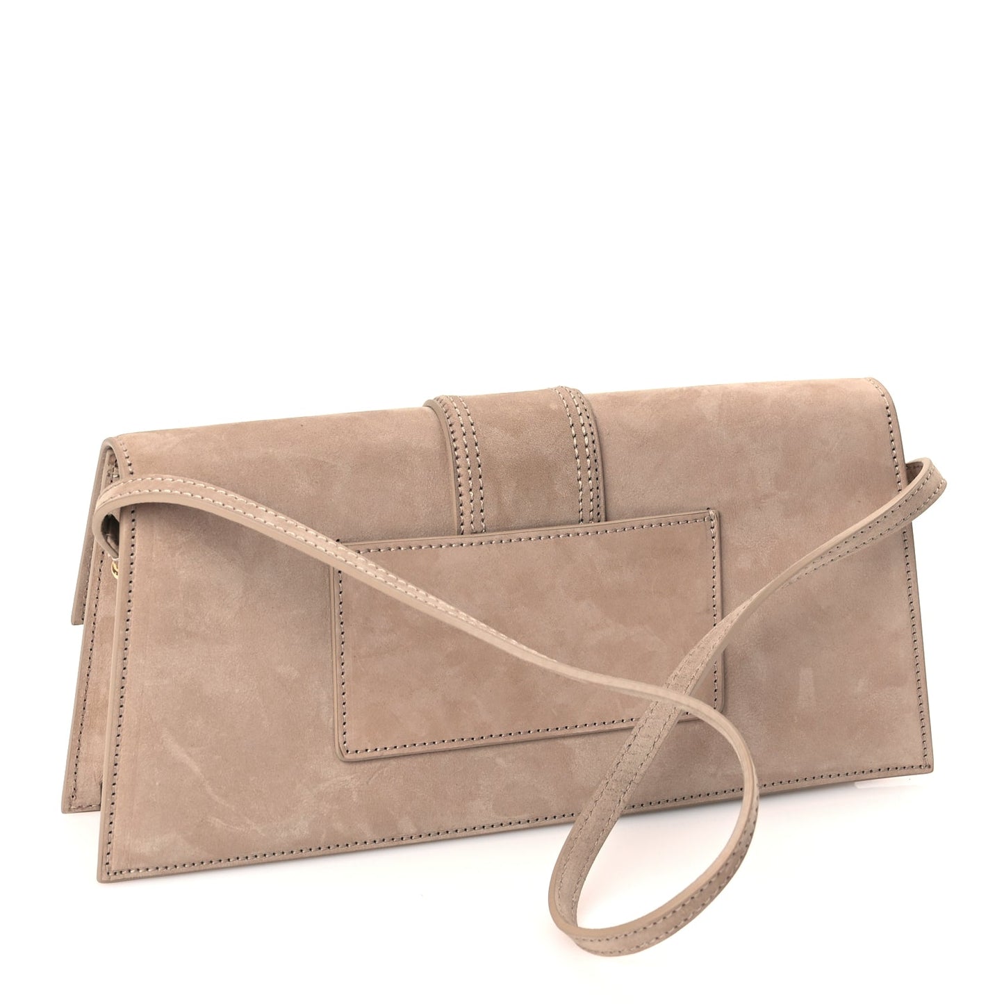 Jacquemus Suede Le Bambino Long Dark Beige