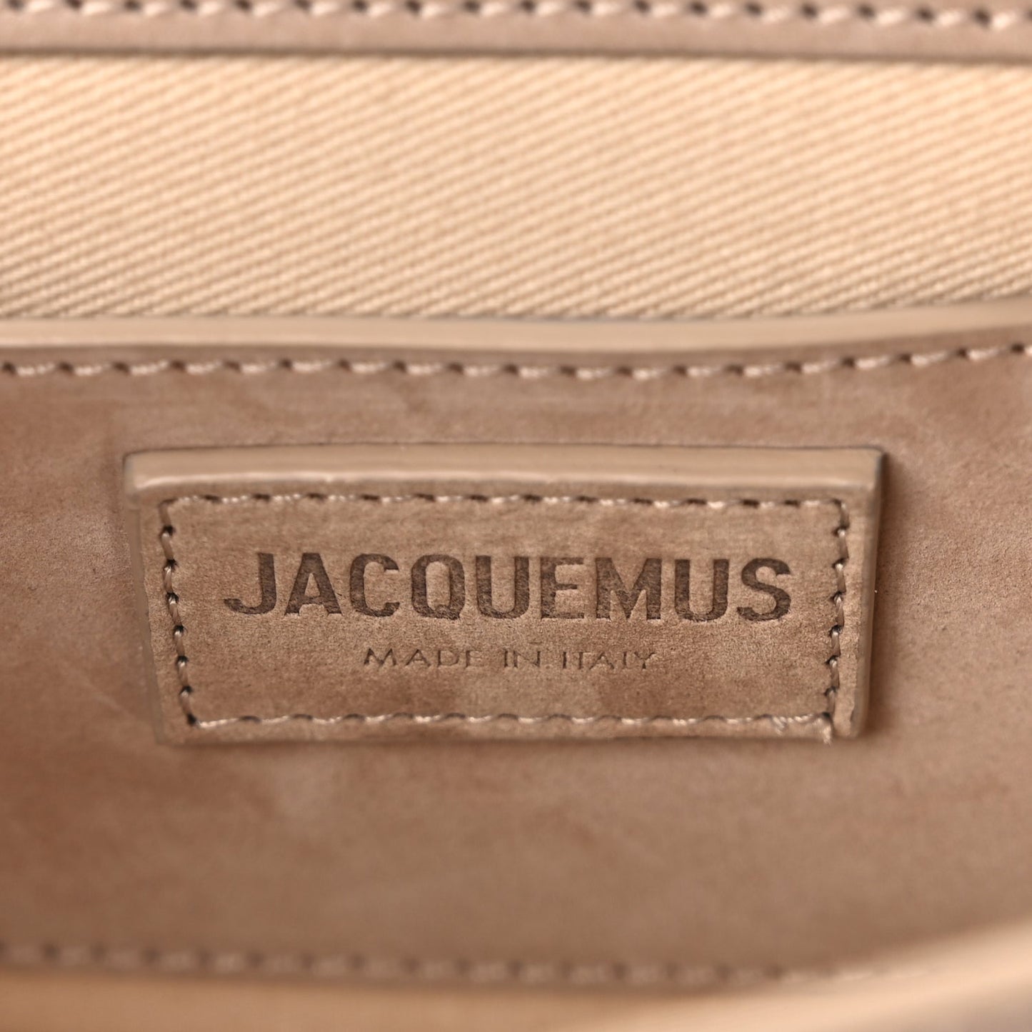 Jacquemus Suede Le Bambino Long Dark Beige