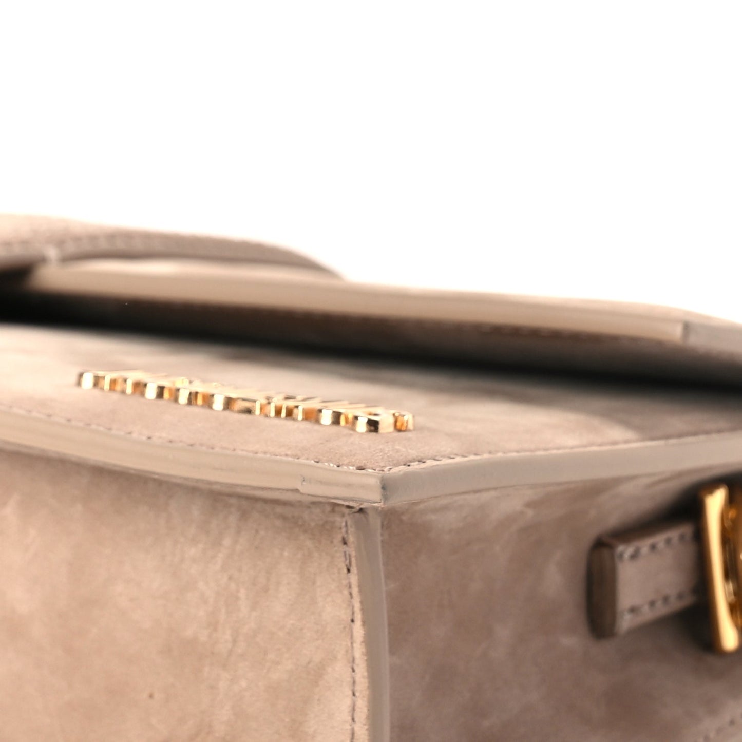 Jacquemus Suede Le Bambino Long Dark Beige