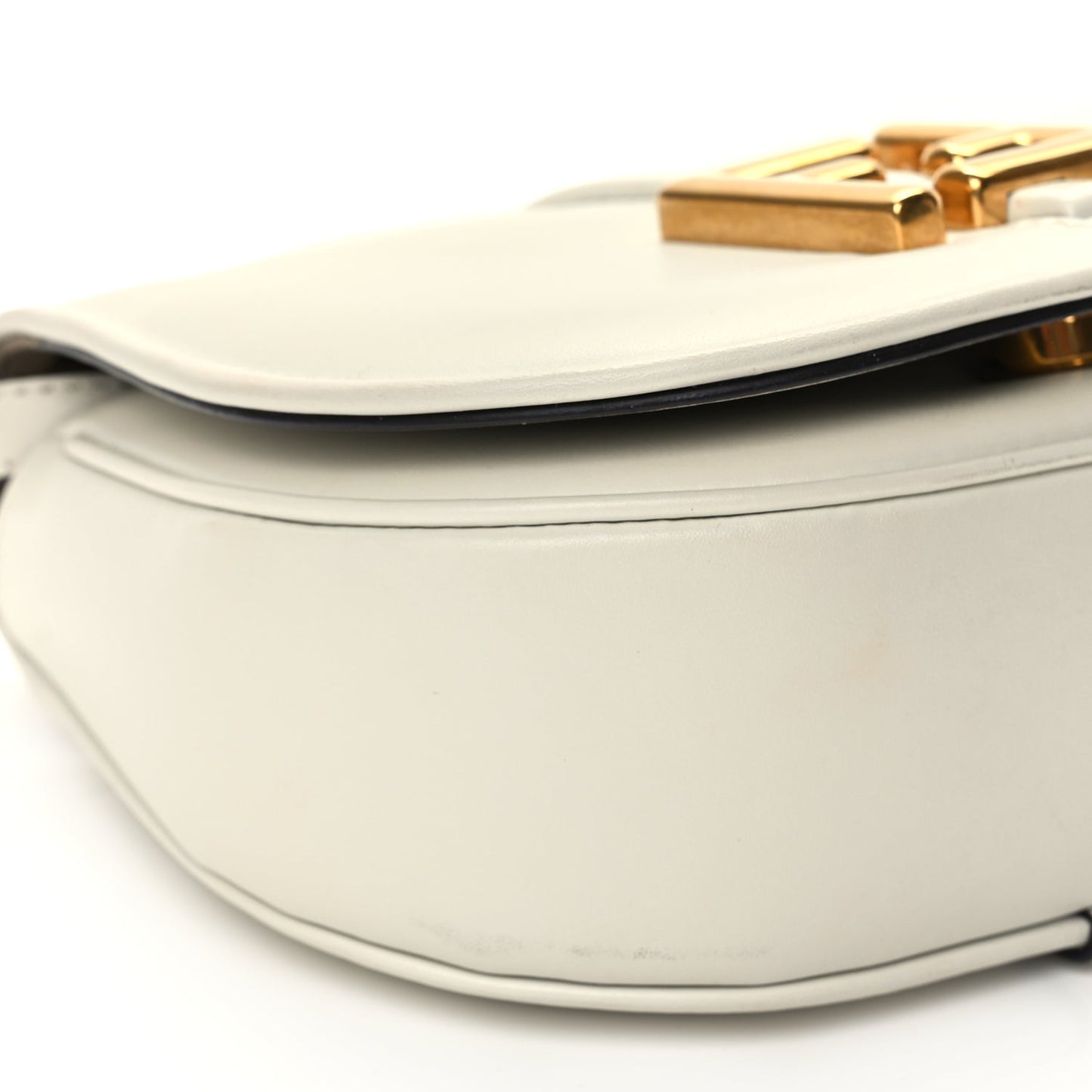 Fendi Vitello Brenta Cher Small Fendi C'mon White
