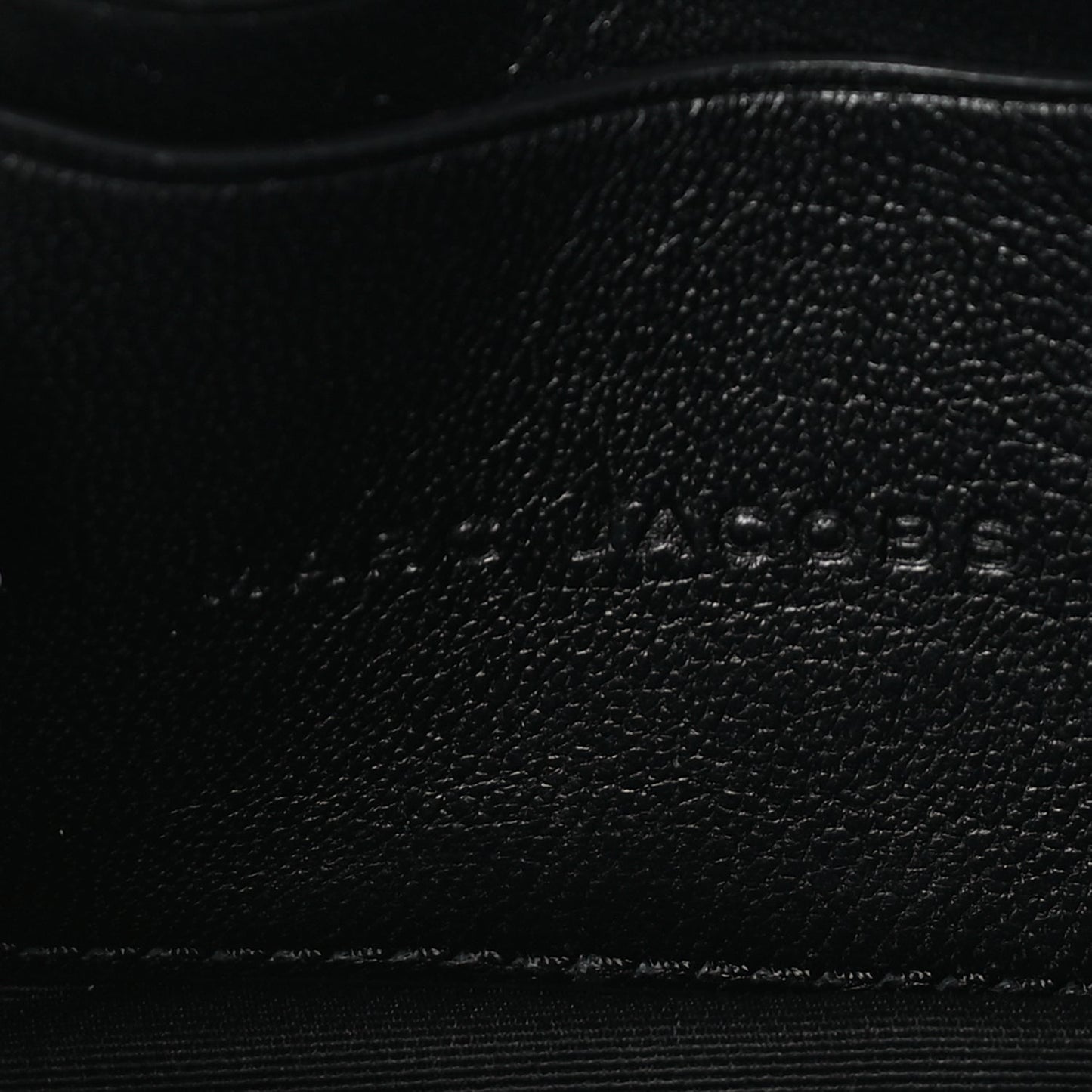 Marc Jacobs Calfskin The Monogram J Marc Shoulder Bag Black White