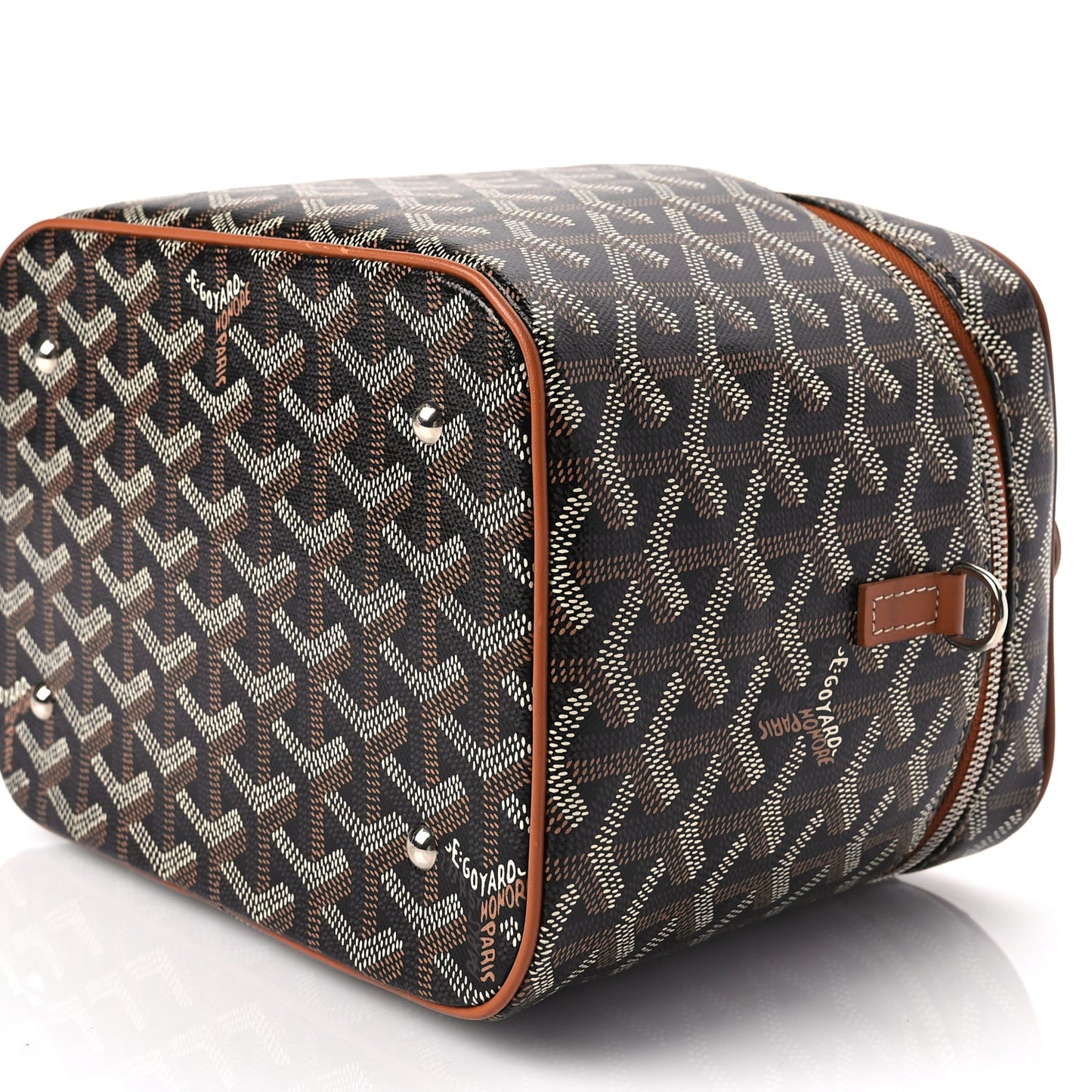 Goyard Goyardine Muse Vanity Case Black Gold