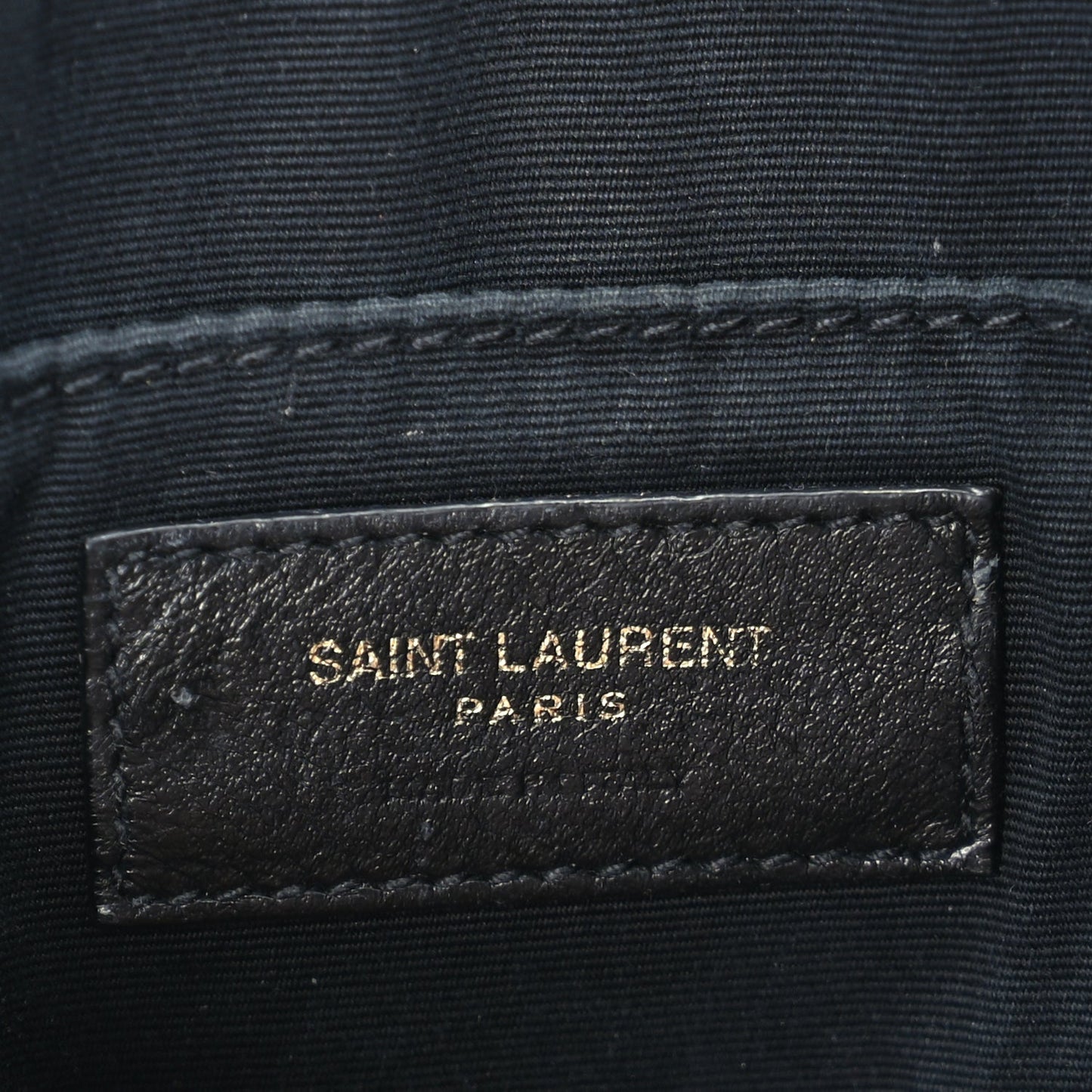 Saint Laurent Calfskin Matelasse Monogram Lou Camera Bag  Black