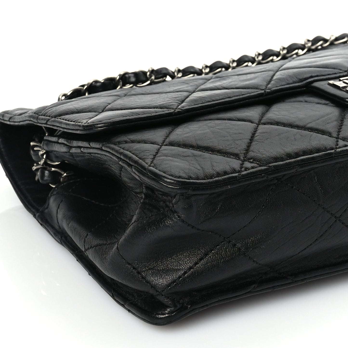 Chanel Washed Lambskin Jumbo Take Away Flap Black