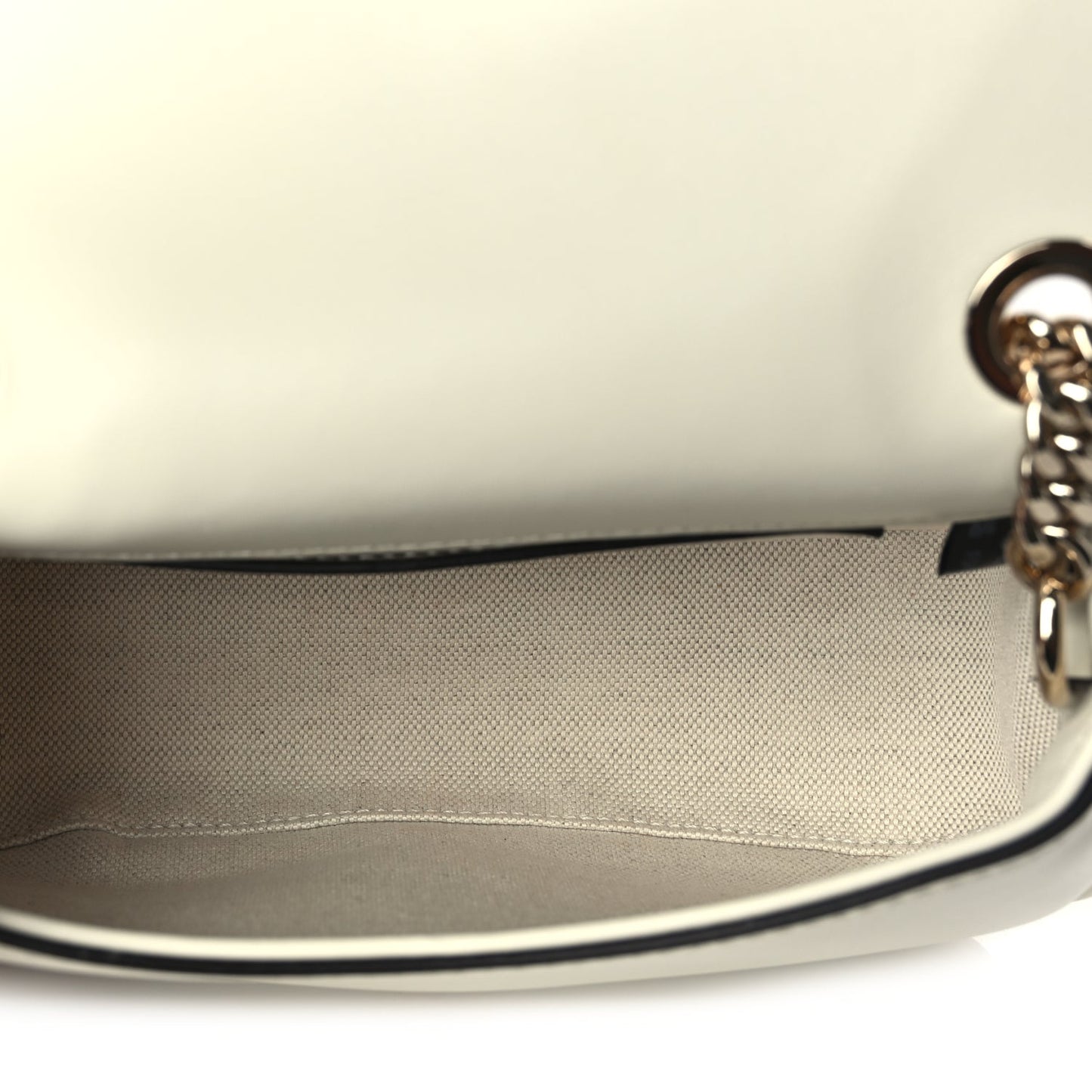 Gucci Calfskin Blondie Small Shoulder Bag Mystic White