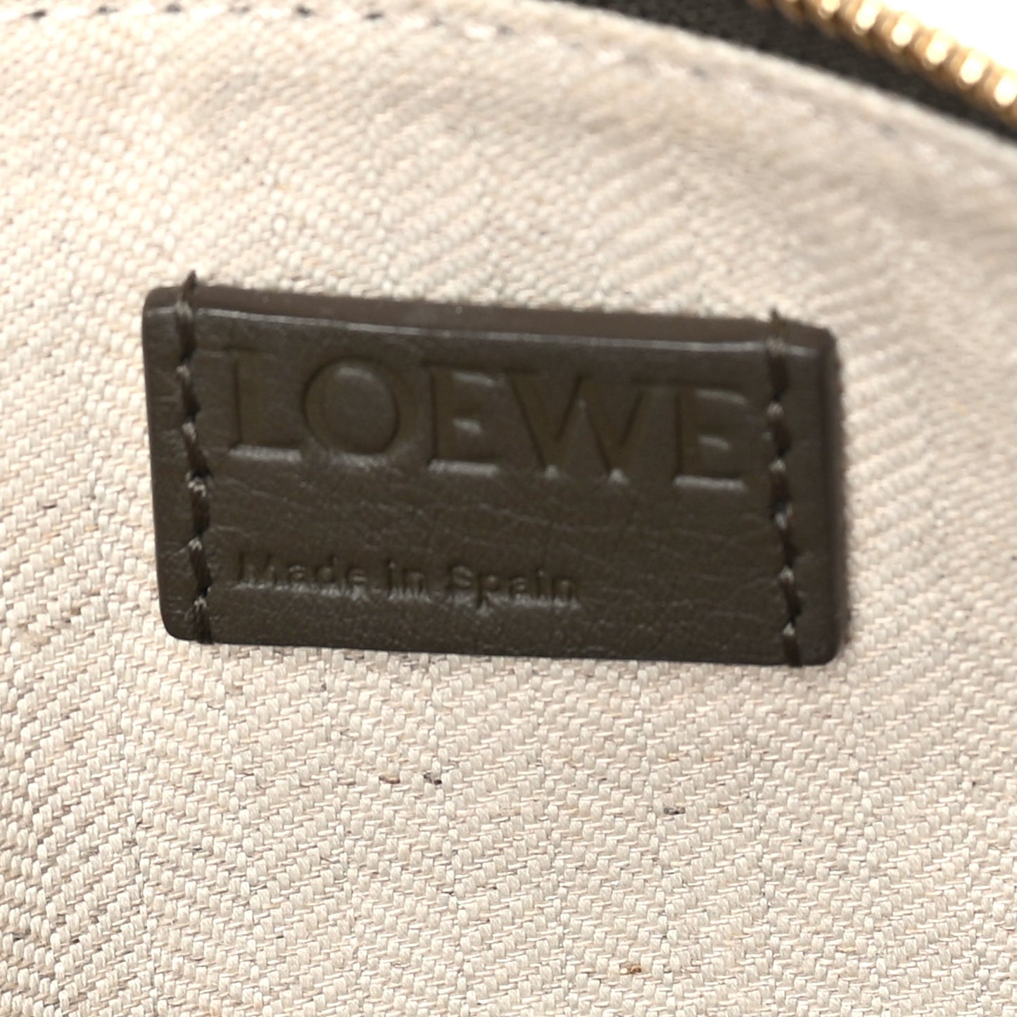 Loewe Calfskin Mini Hammock Hobo Dark Khaki Green