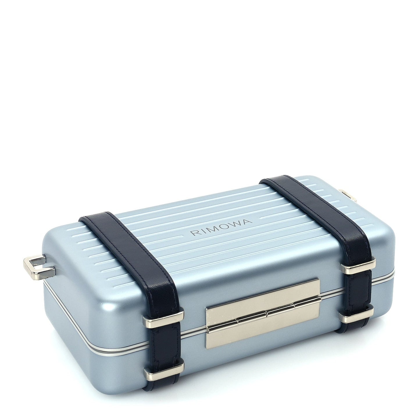 Christian Dior X RIMOWA Aluminum Personal Clutch On Strap  Bleu