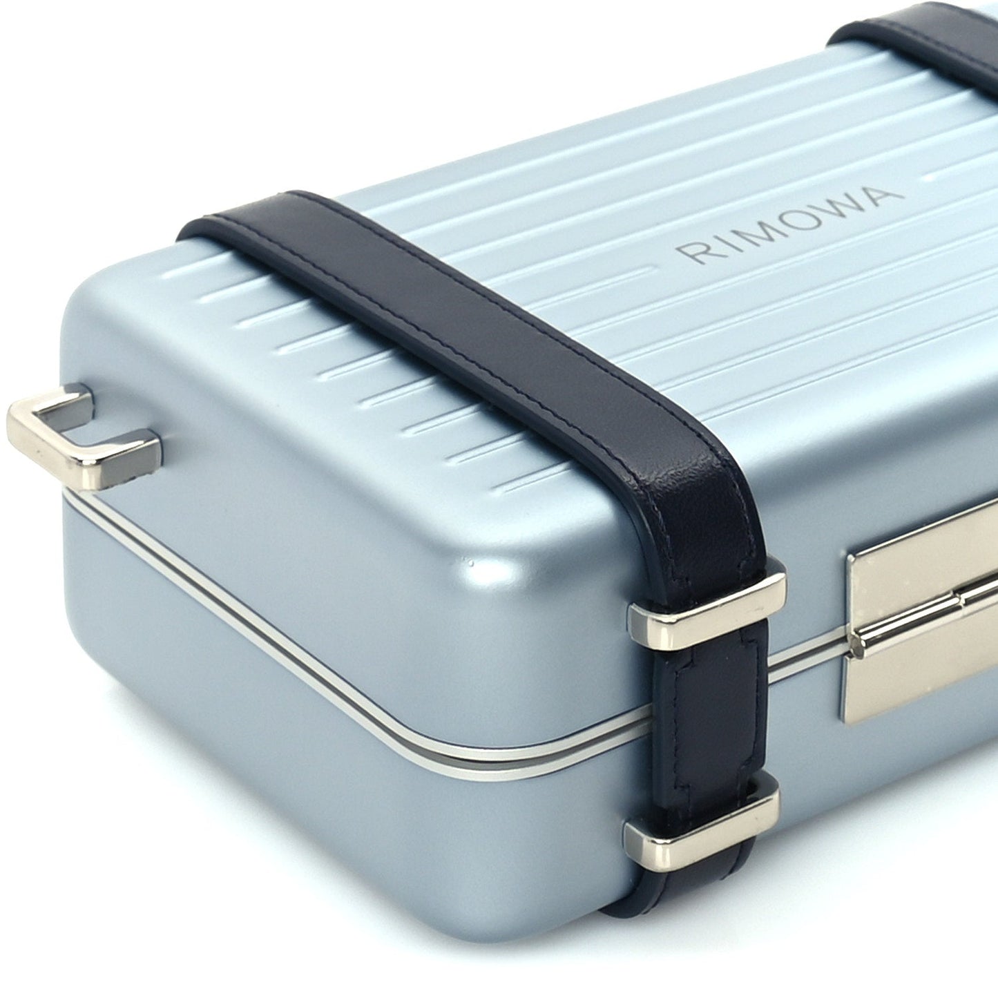 Christian Dior X RIMOWA Aluminum Personal Clutch On Strap  Bleu