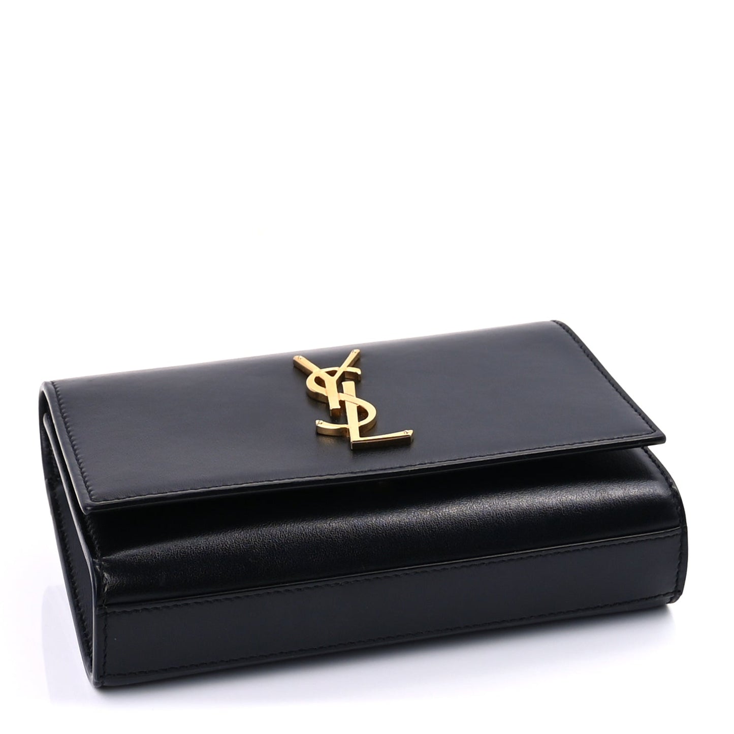 Saint Laurent Smooth Calfskin Monogram Kate Belt Bag  Black
