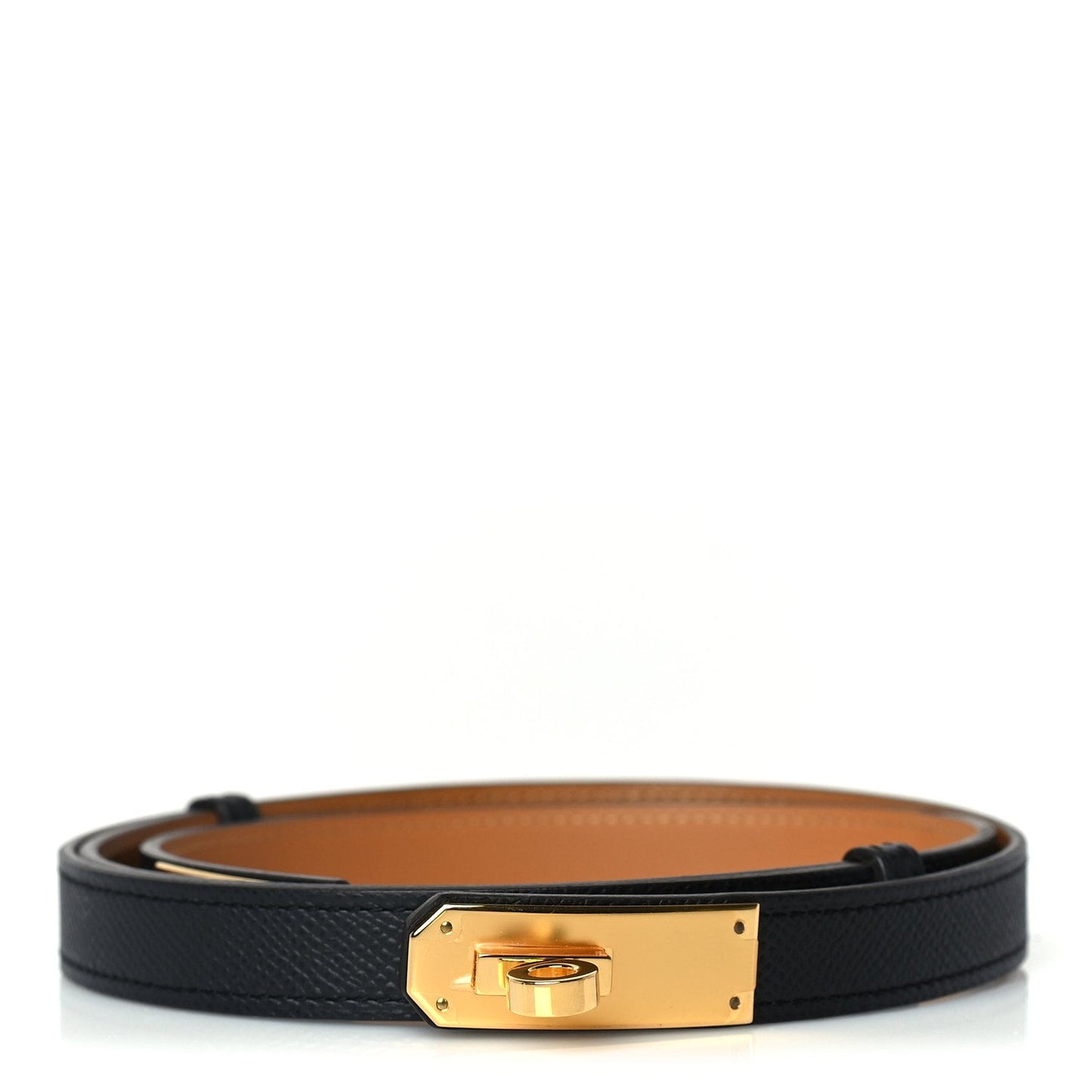 Hermes Epsom Kelly Belt  Black